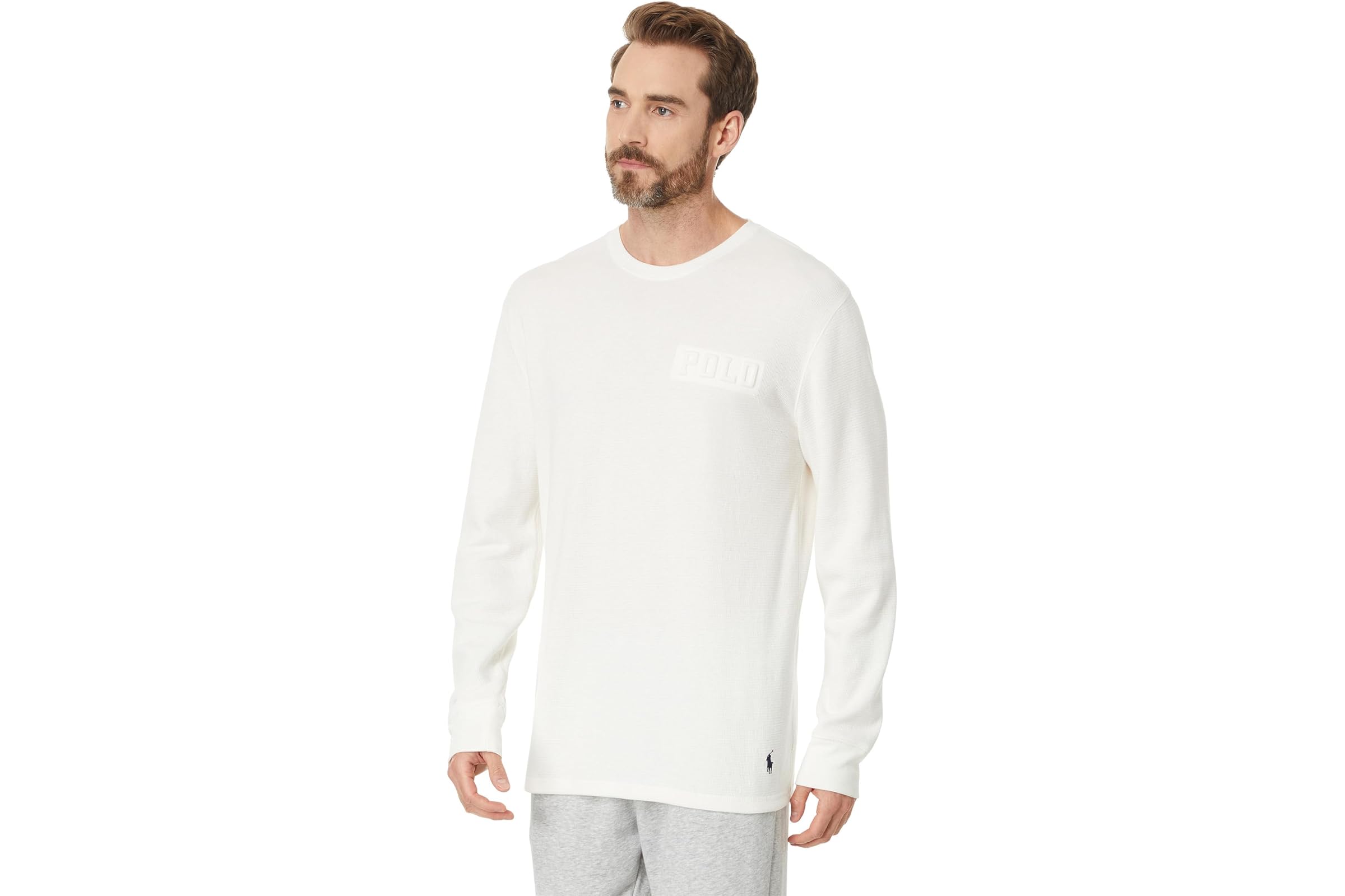 Polo Ralph Lauren Embossed Thermal Long Sleeve Crew Shirt 11890₽