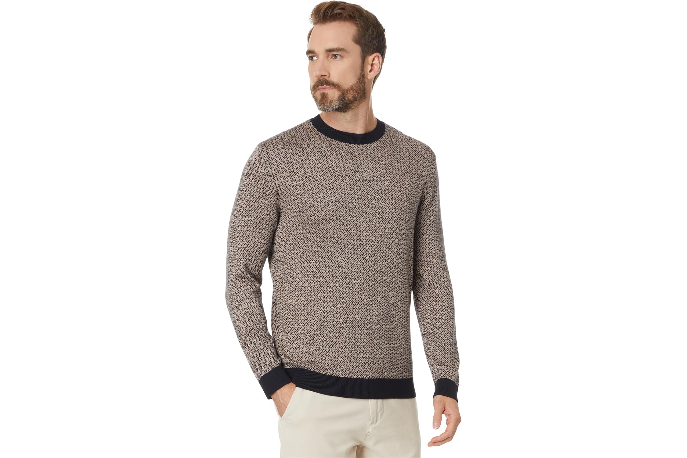 Armani Exchange Micro Print Cotton Viscose Silk Sweater 21190₽