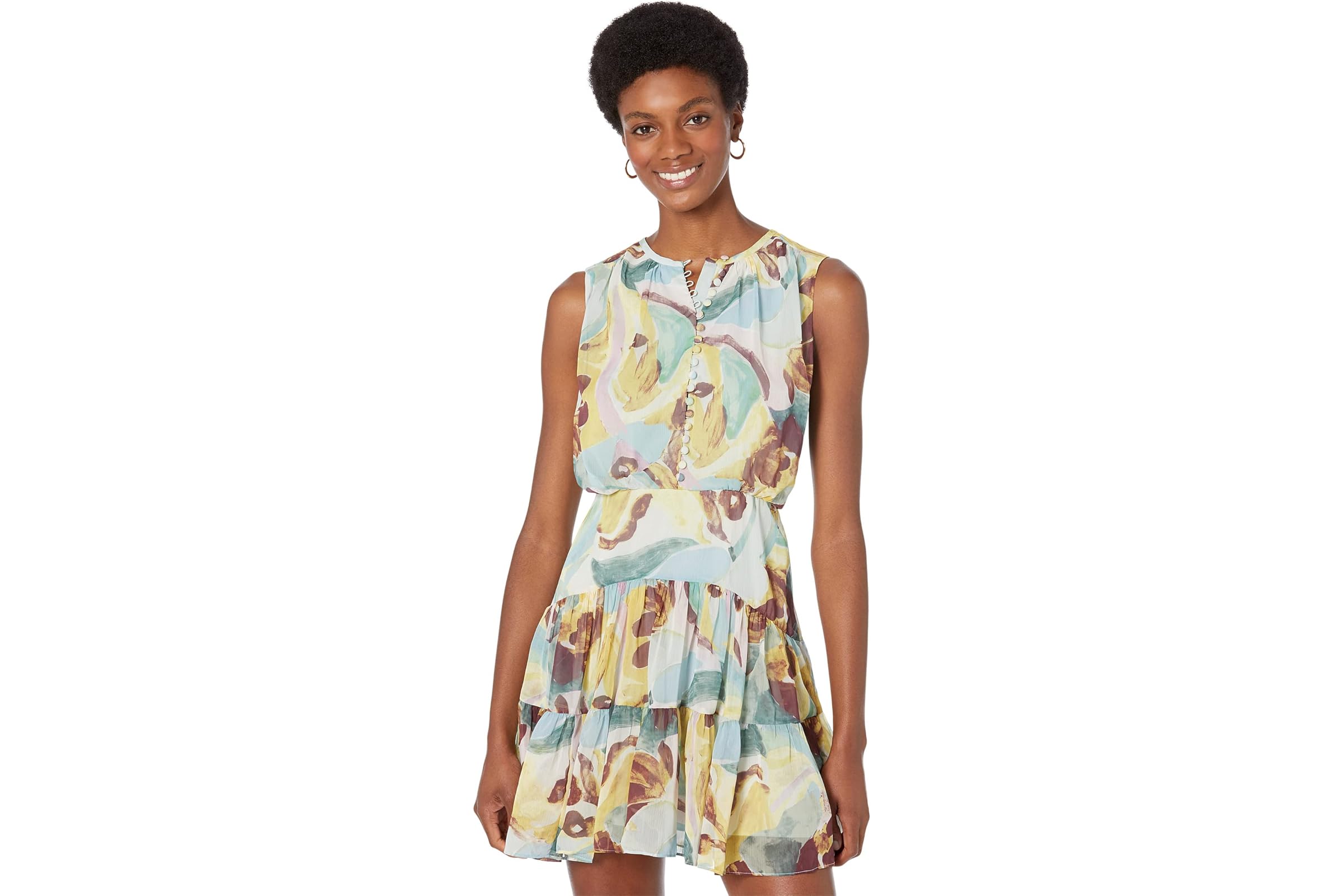 Ted Baker Ellain Button-Up GGT Printed Mini Dress 21790₽