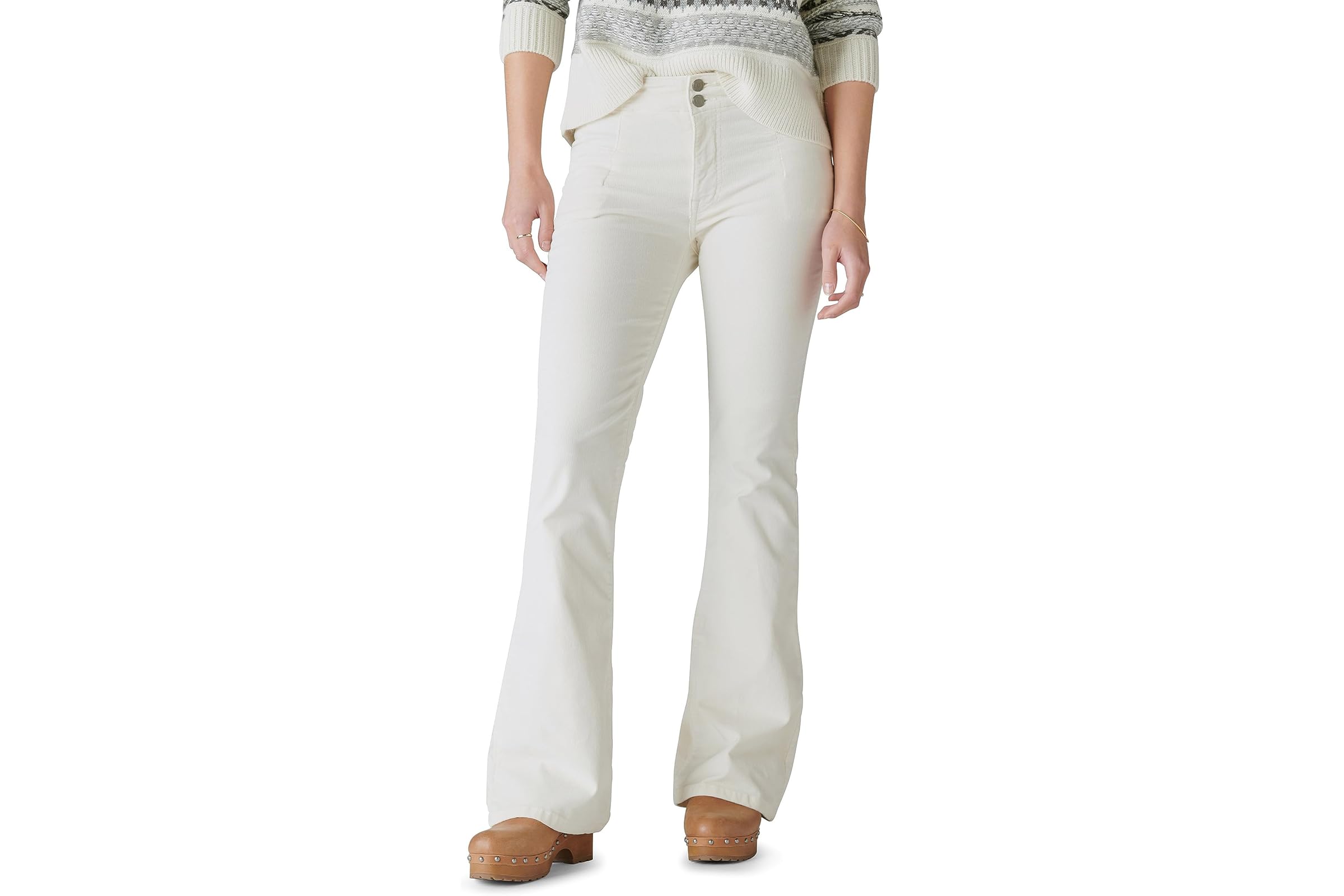 Джинсы Lucky Brand High-Rise Stevie Flare in Moon Dust 15390₽