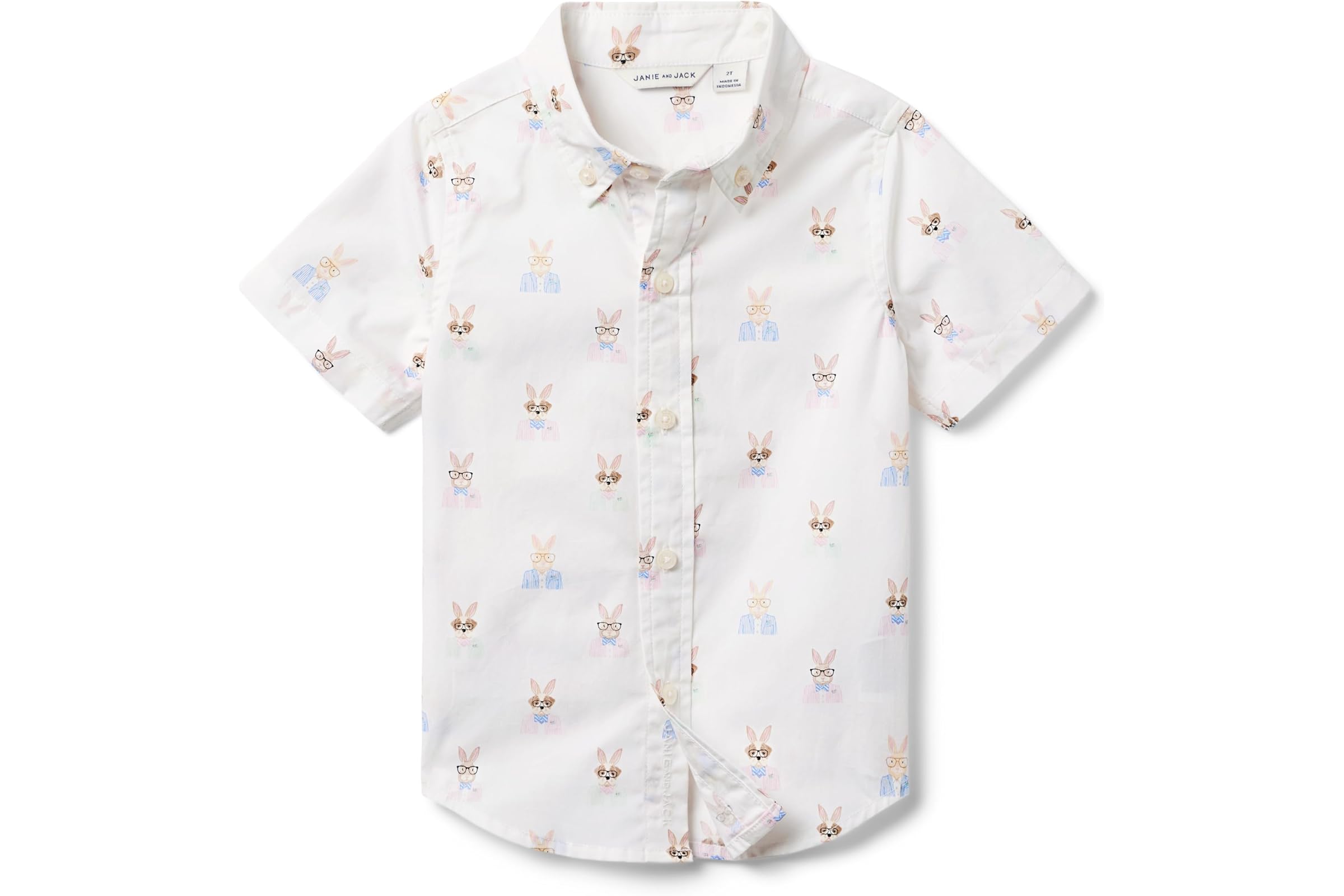 Мужская рубашка Janie and Jack Bunny Print Button Up Shirt ToddlerLittle KidsBig Kids 6490₽