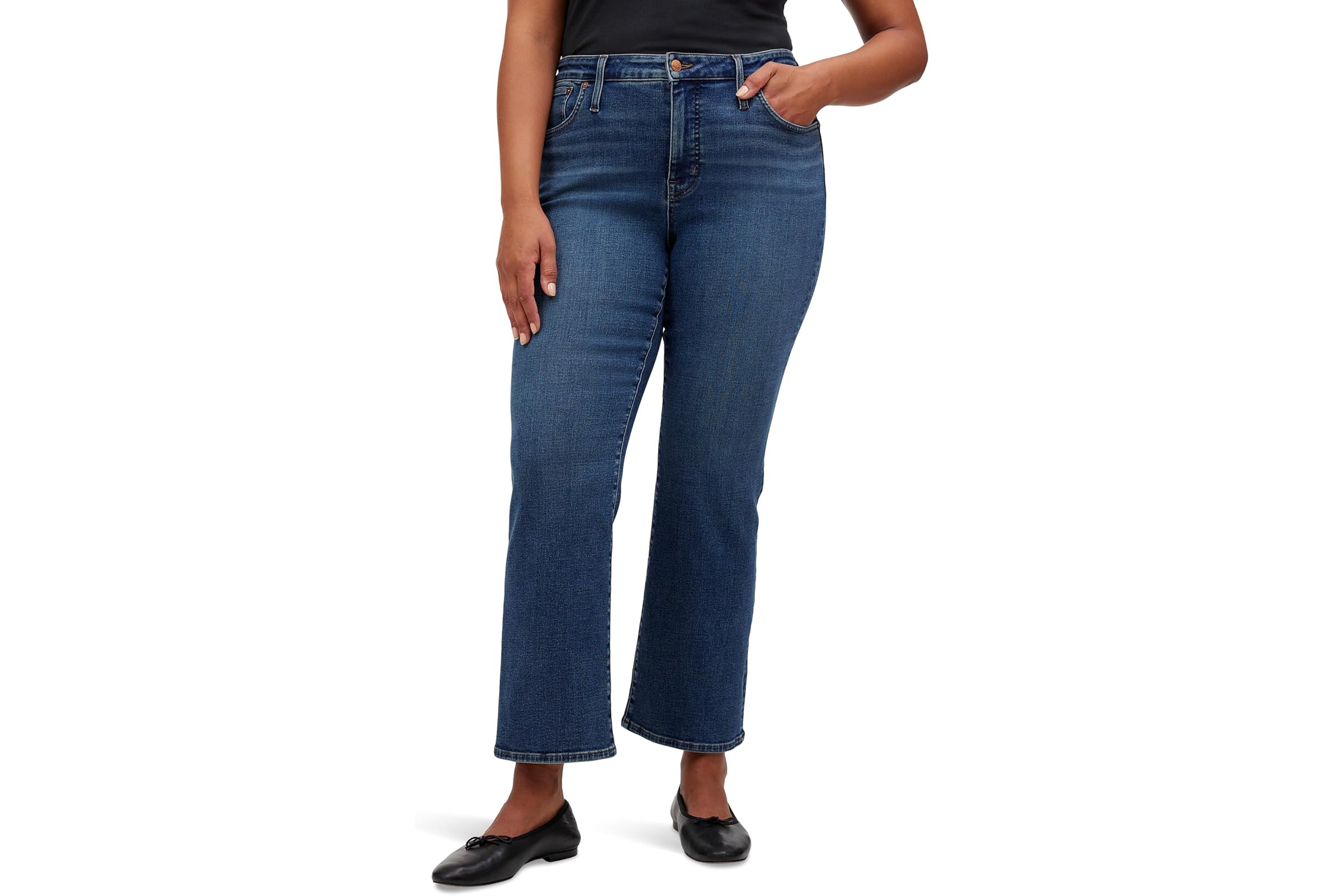 Madewell Midrise Kick Out with Patch Pocket in Lenoir Wash 17690₽