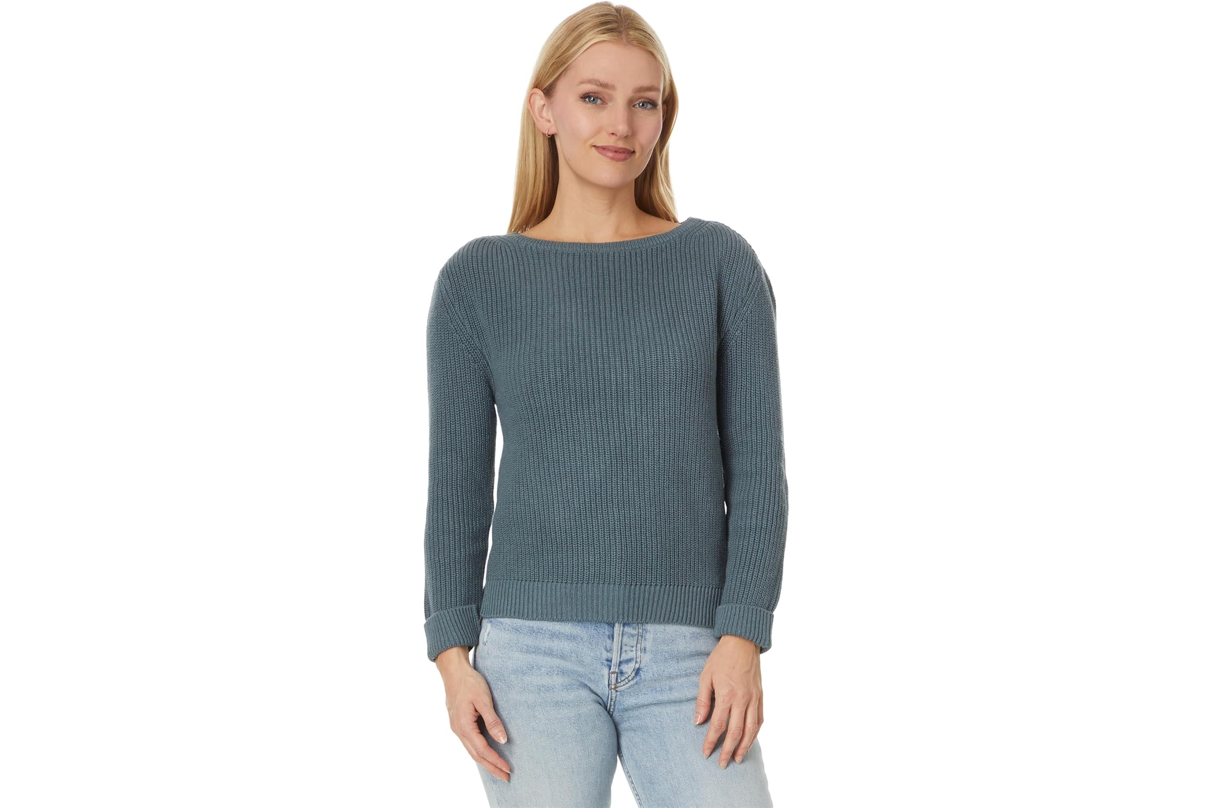 PACT Luxe Knit Boatneck Sweater