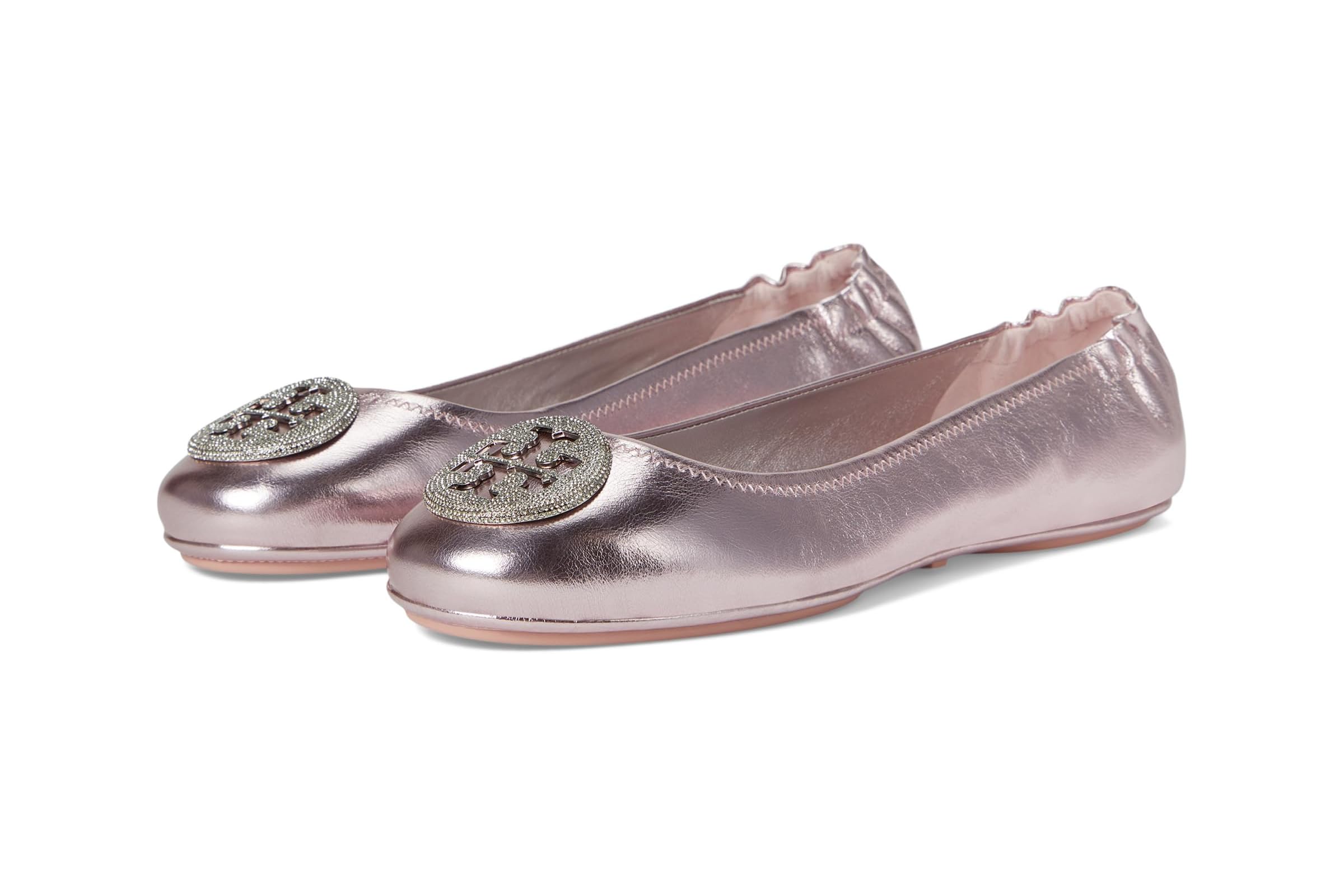 Tory Burch Minnie Travel Ballet with Pave Logo