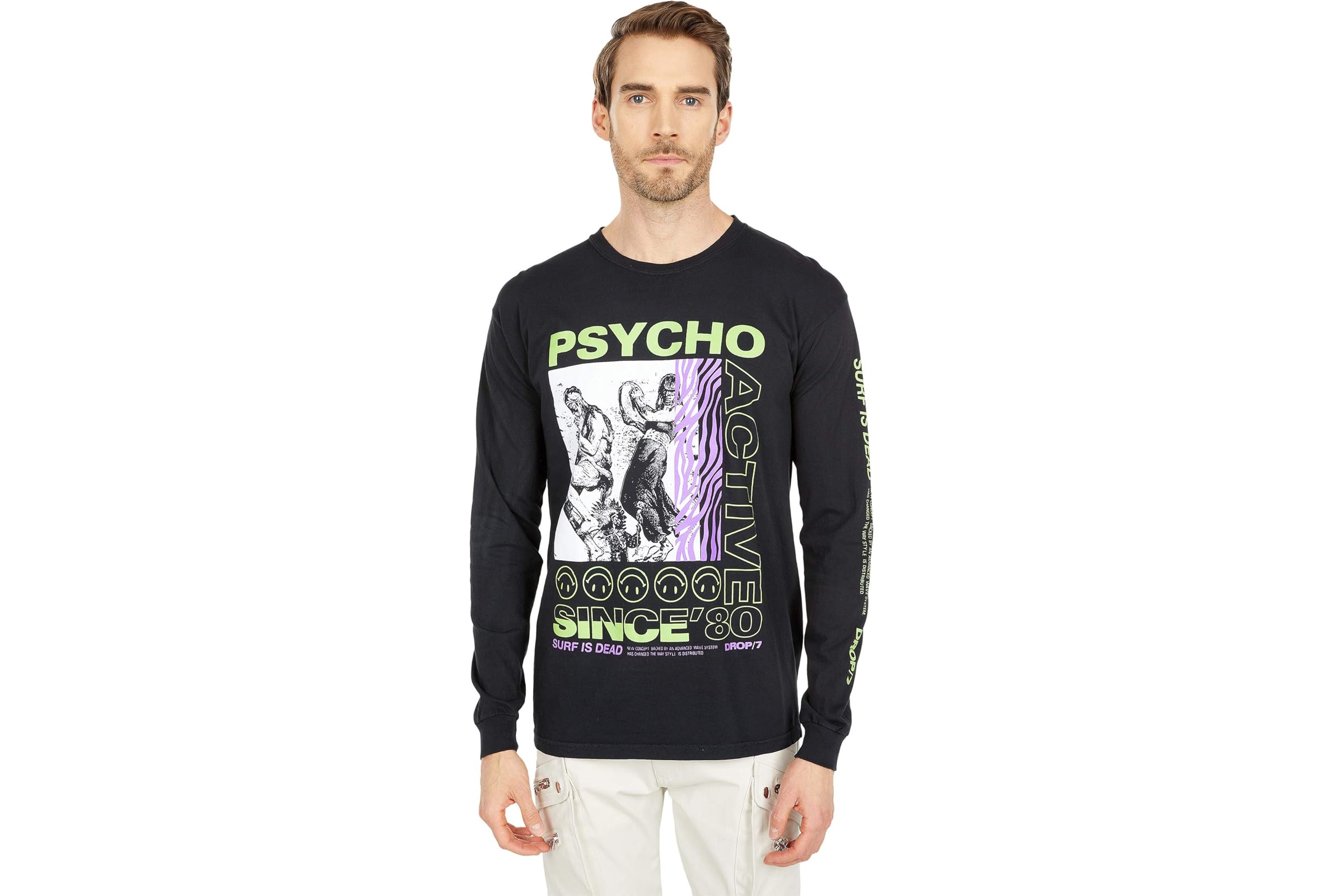 SURF IS DEAD Psycho Active Long Sleeve Tee