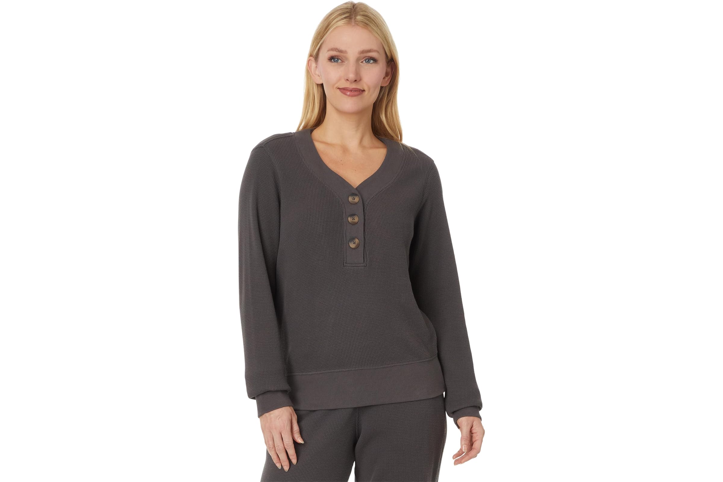 Футболка PACT Thermal Waffle Henley Pullover 11590₽