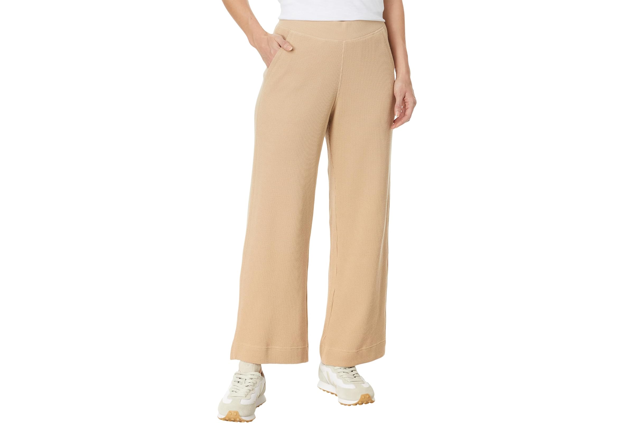 PACT Thermal Waffle Wide Leg Pants