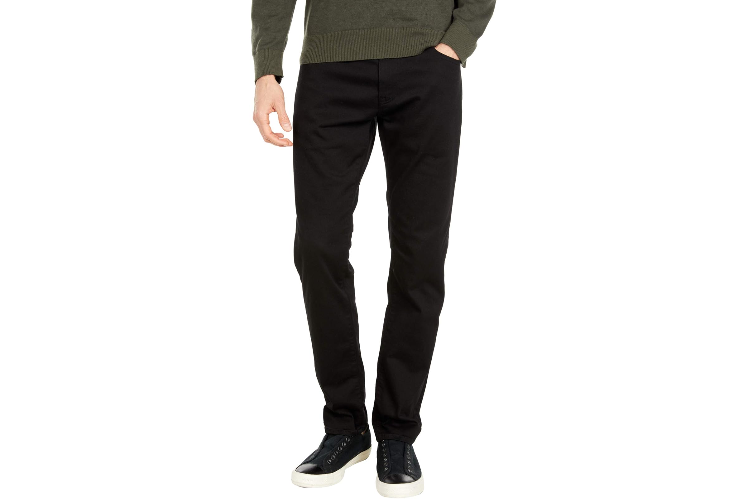 Mavi Jeans Jake Slim Leg in Double Black Supermove