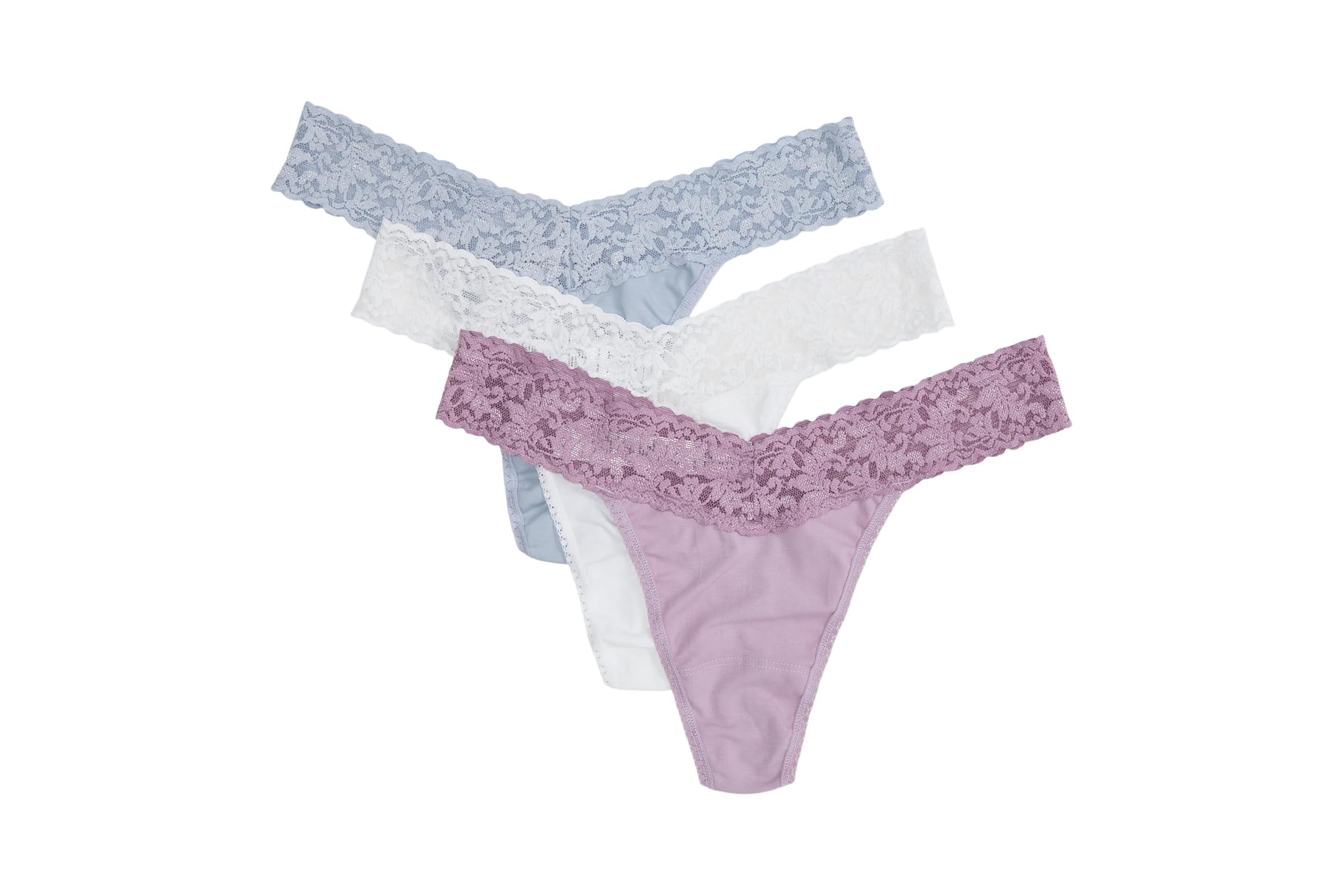 Hanky Panky Supima Cotton Original Rise Thong 3 Pack