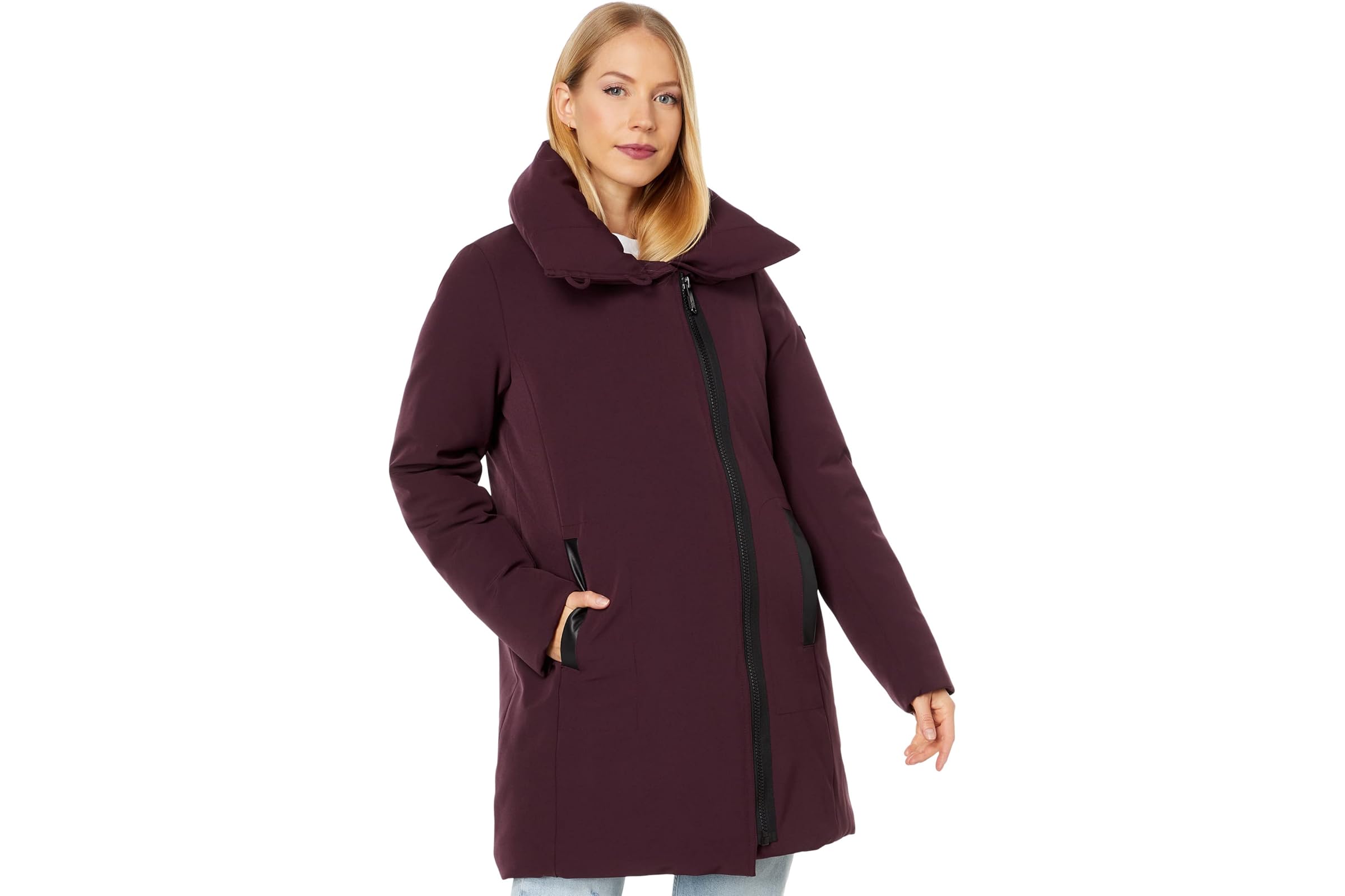 Sam Edelman Asymmetrical Wing Collar Puffer 34090₽