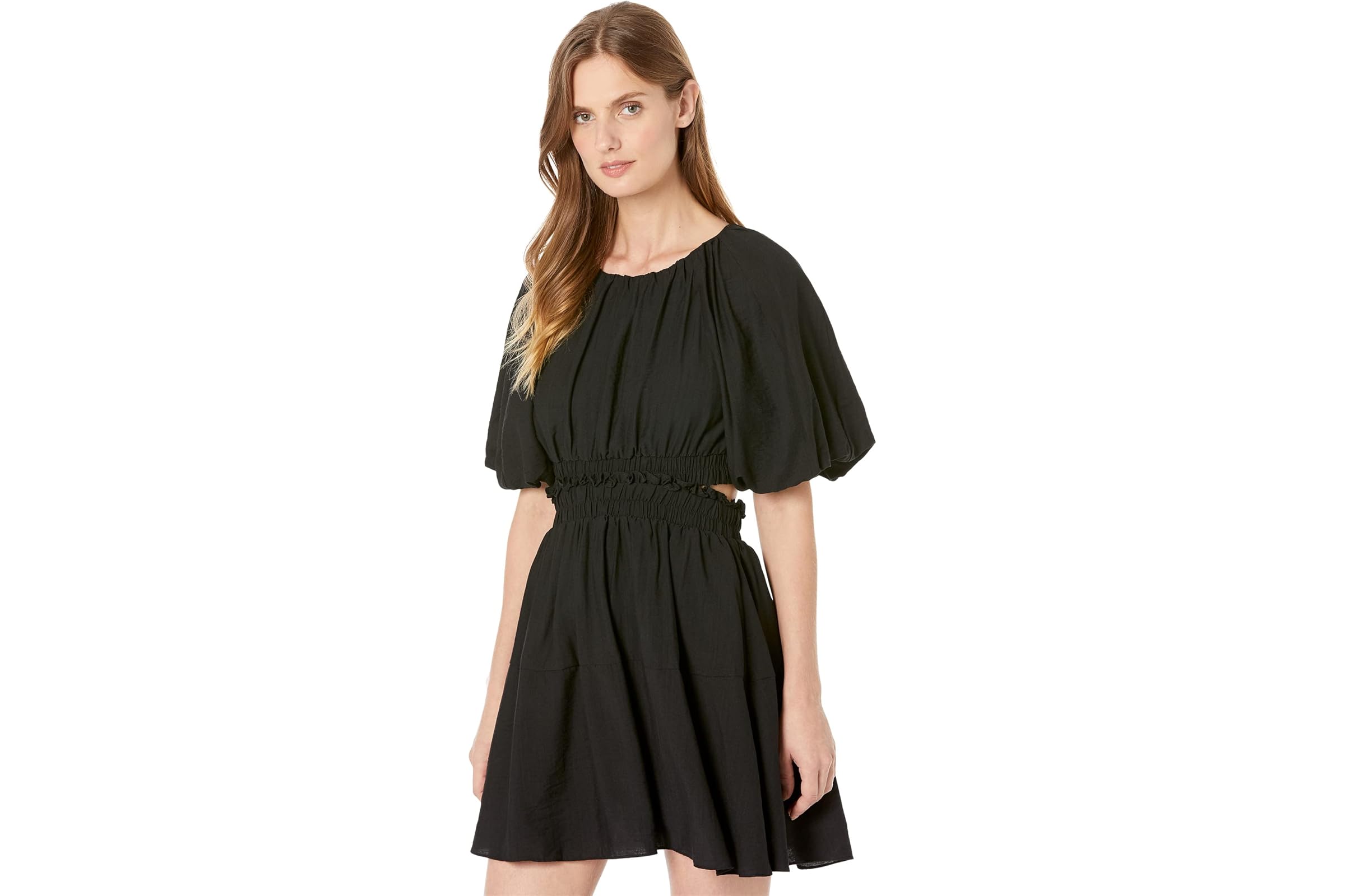 Платье MOON RIVER Bubble Sleeve Back Cutout Mini Dress 20390₽