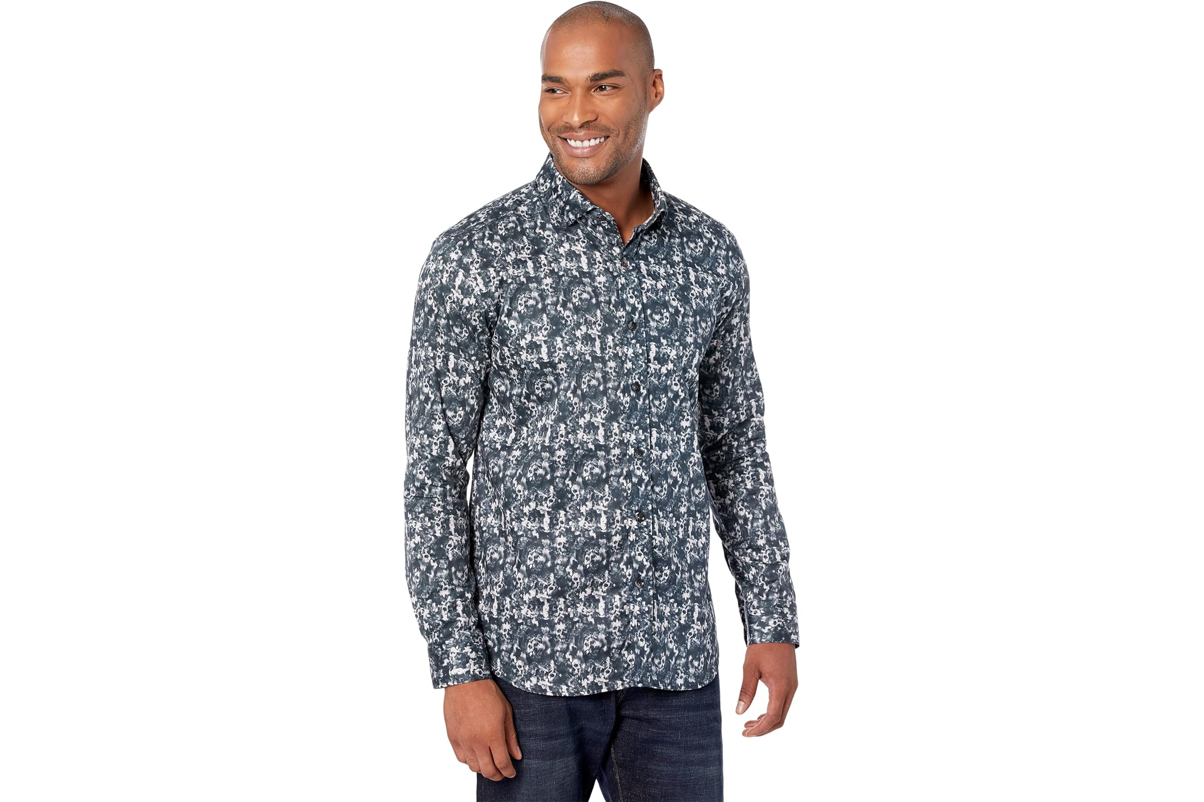 Мужская рубашка Robert Graham Hawking Long Sleeve Woven Shirt 24790₽