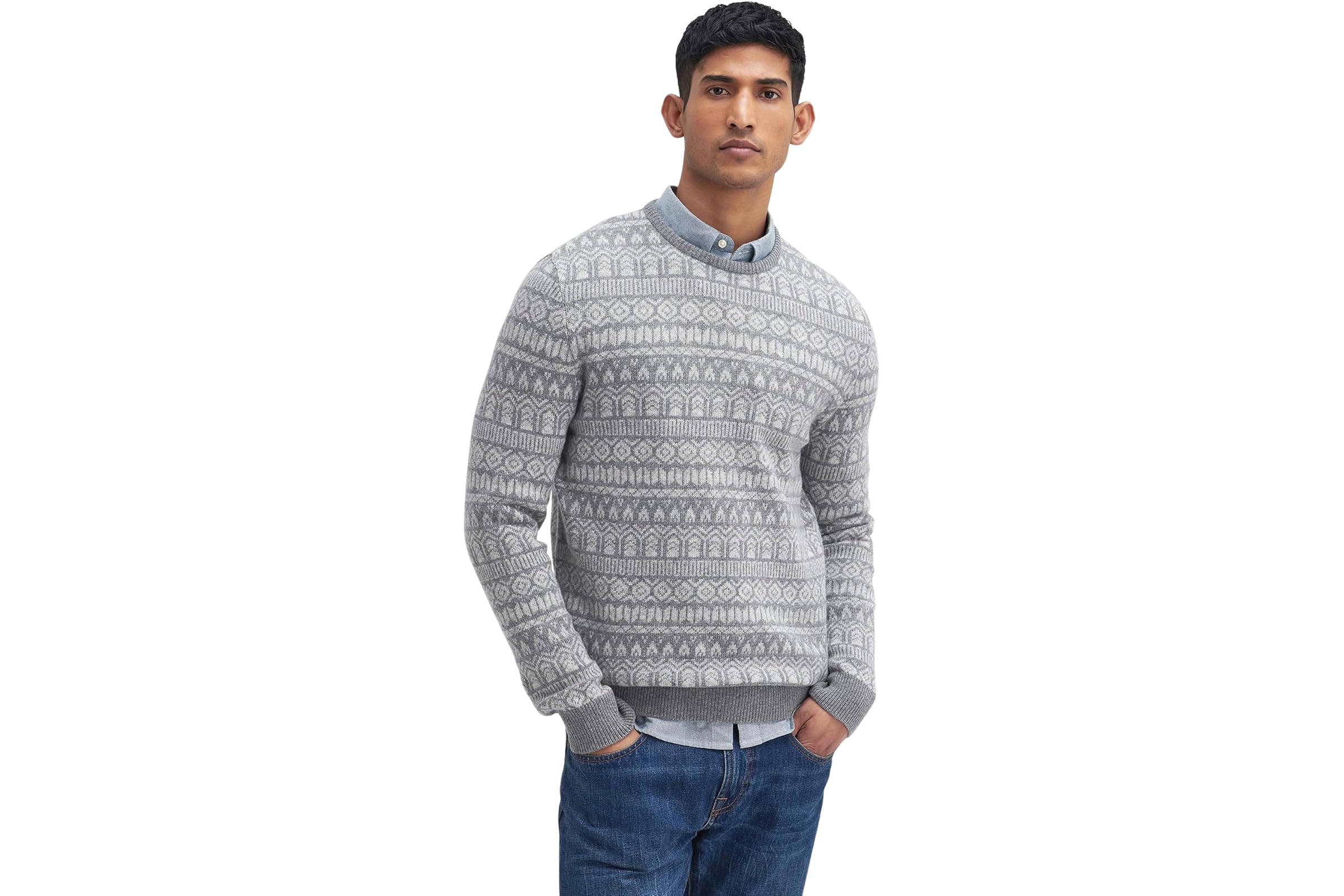 Свитер Barbour Barbour Stonebeck Fair Isle Crew Neck Sweater 24190₽