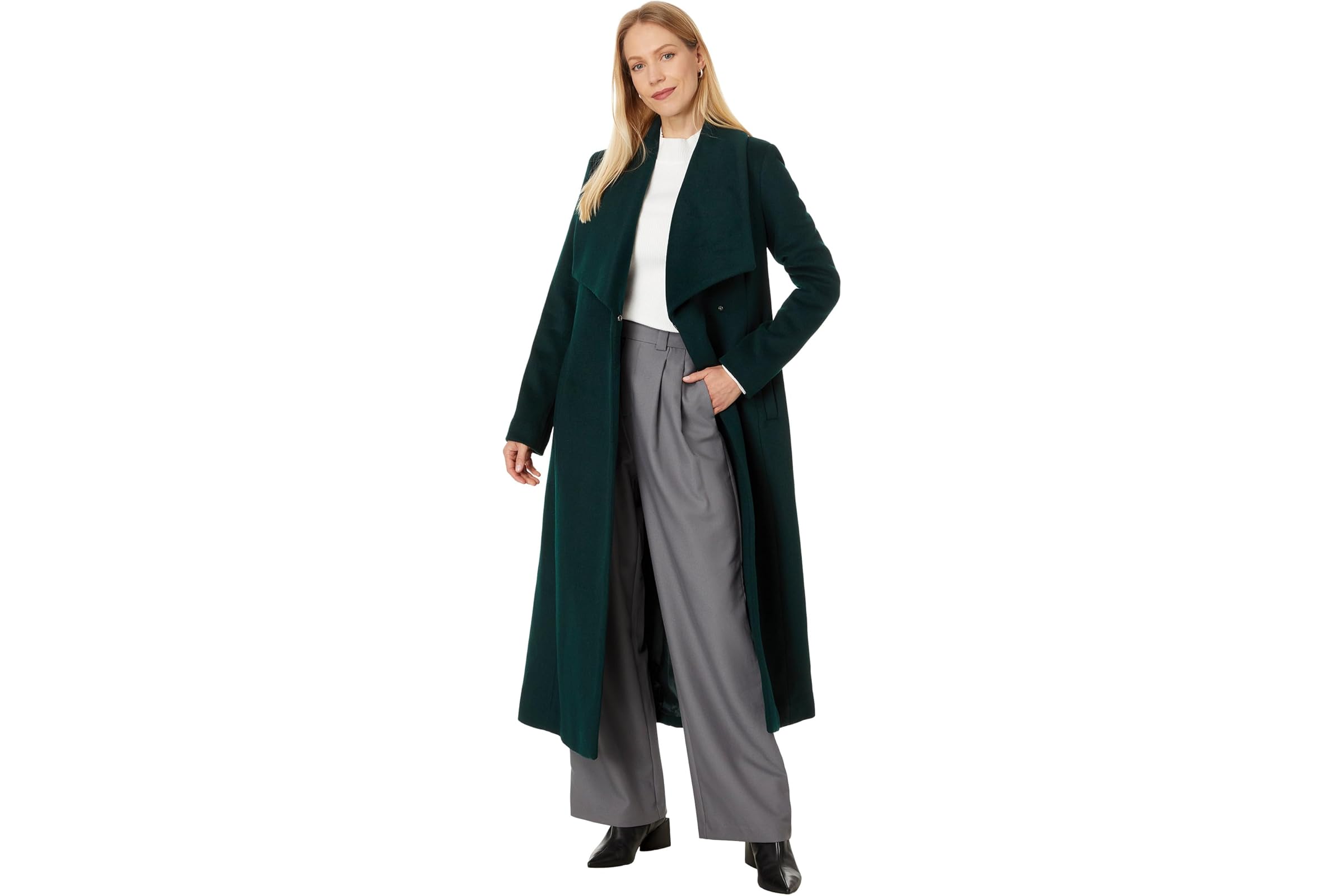 Cole Haan Wool Maxi Wrap Coat 62190₽