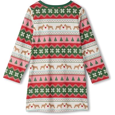 Пижама Hatley Kids Puppy Hearts Fairisle Long Sleeve Nightdress (Toddler/Little Kid/Big Kid)
