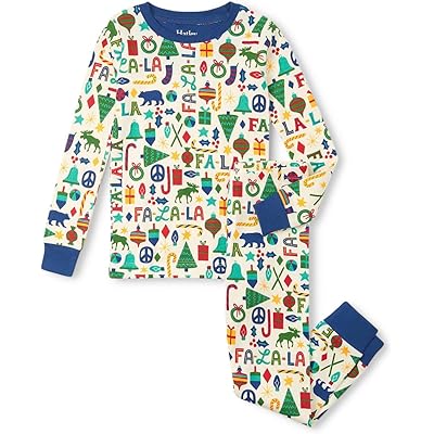 Пижама Hatley Kids Blue Falala Cotton Pajama Set (Toddler/Little Kid/Big Kid)