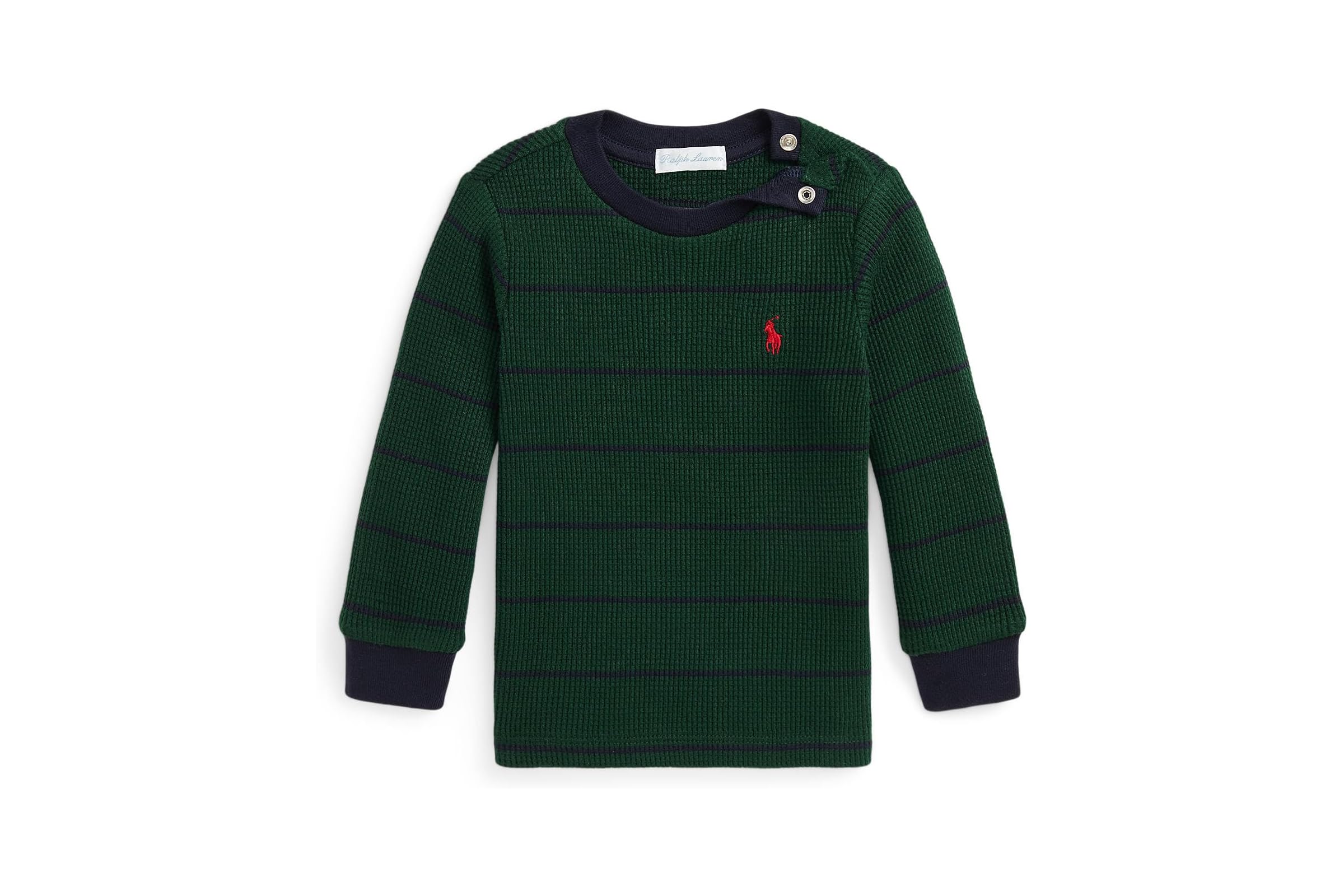 Свитер Polo Ralph Lauren Kids Striped Waffle Cotton Long Sleeve Tee Infant 2690₽