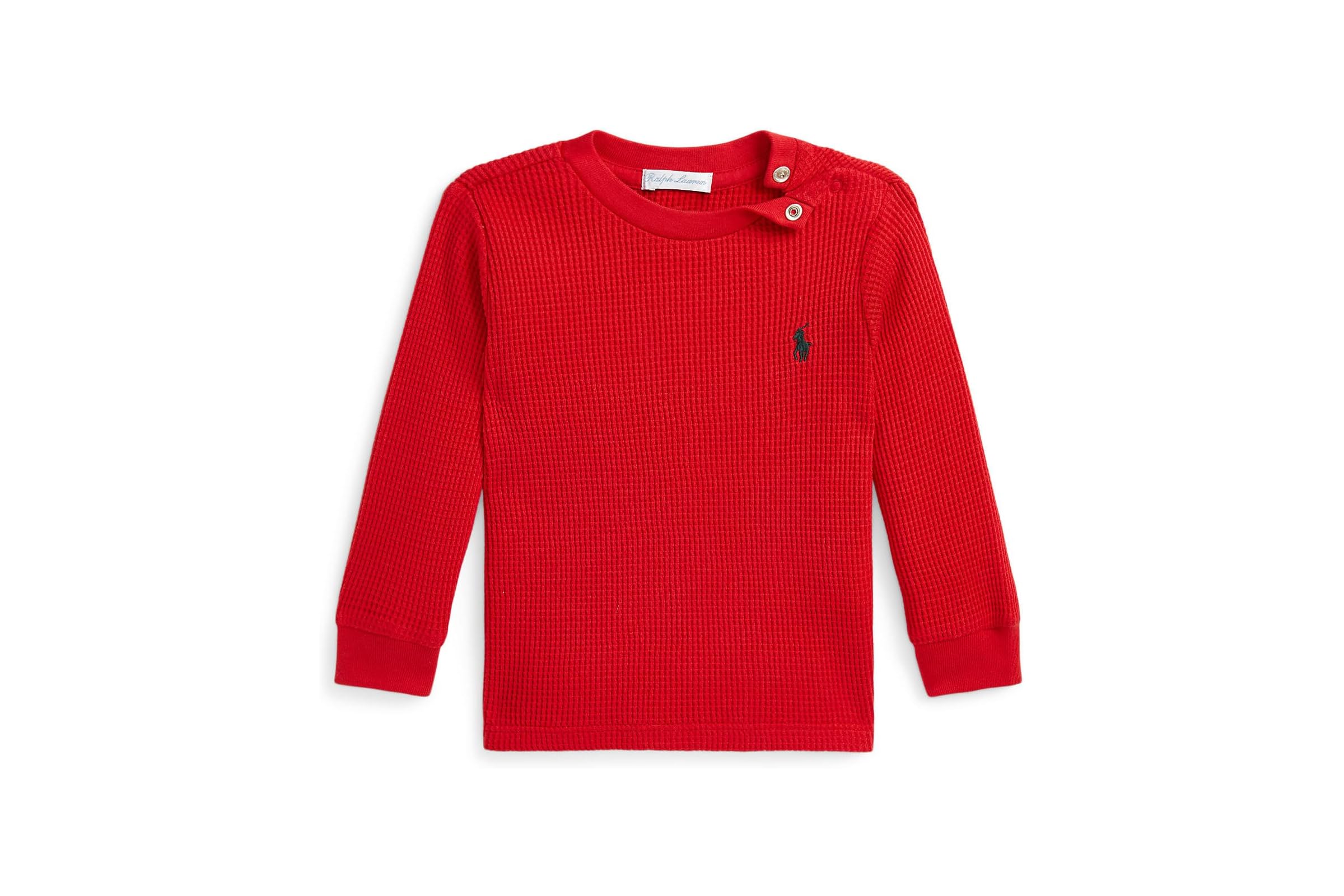 Свитер Polo Ralph Lauren Kids Waffle-Knit Cotton Long Sleeve Tee Infant 2690₽