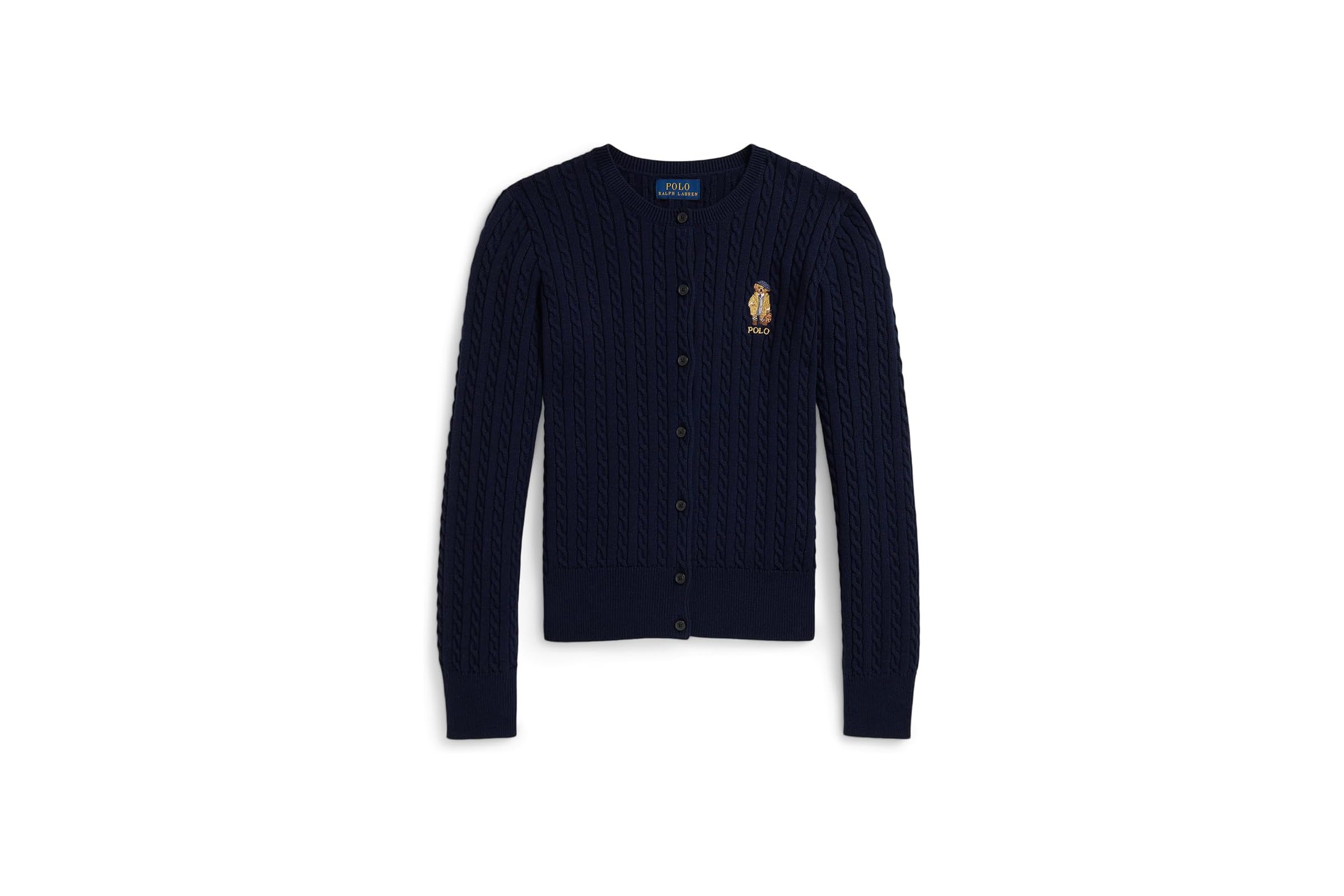 Polo Ralph Lauren Kids Polo Bear Mini-Cable Cotton Cardigan Big Kids 9590₽