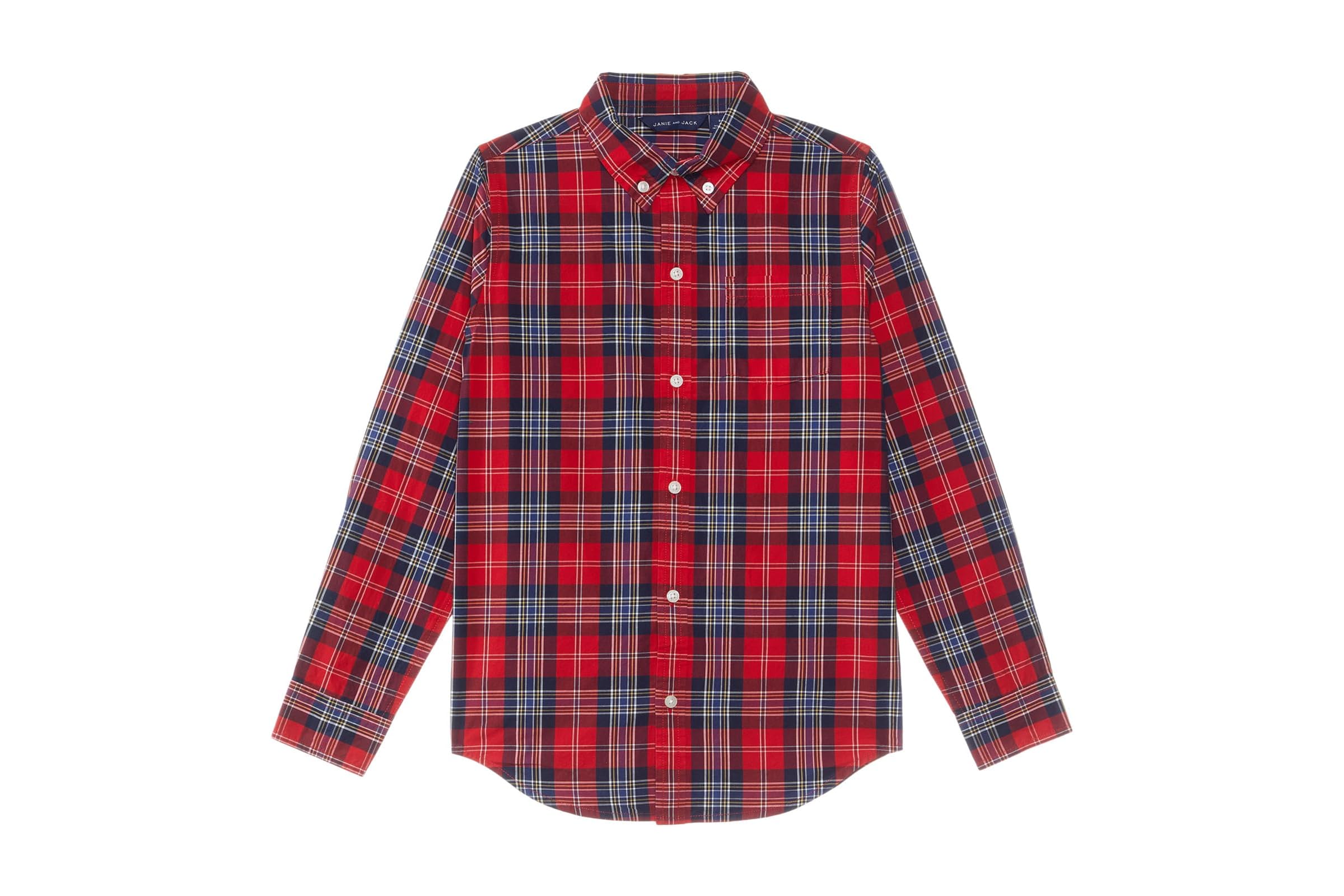 Мужская рубашка Janie and Jack Plaid Button-Down Top ToddlerLittle KidBig Kid 6490₽