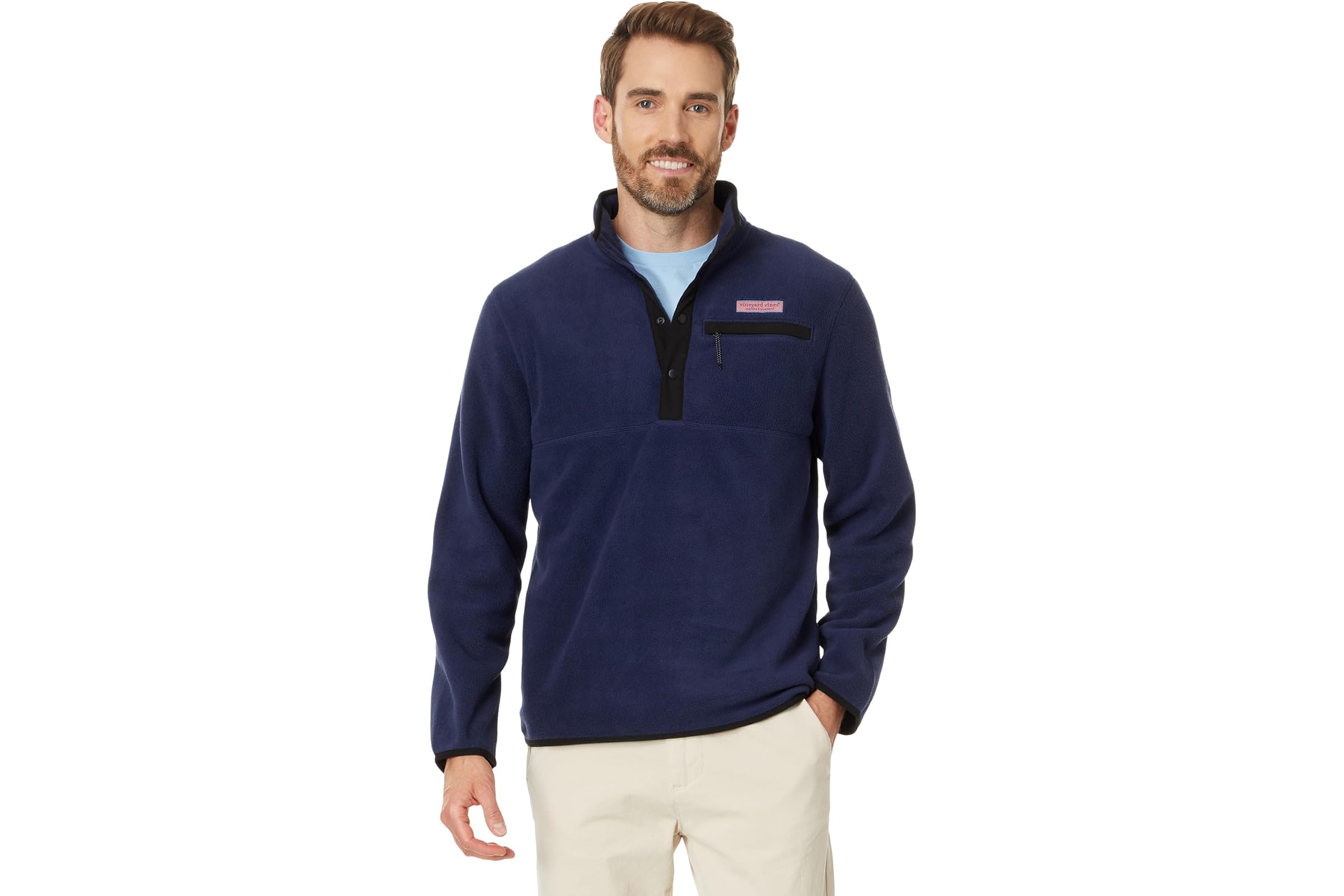 Мужская толстовка Vineyard Vines Harbor Fleece Quarter-Snap