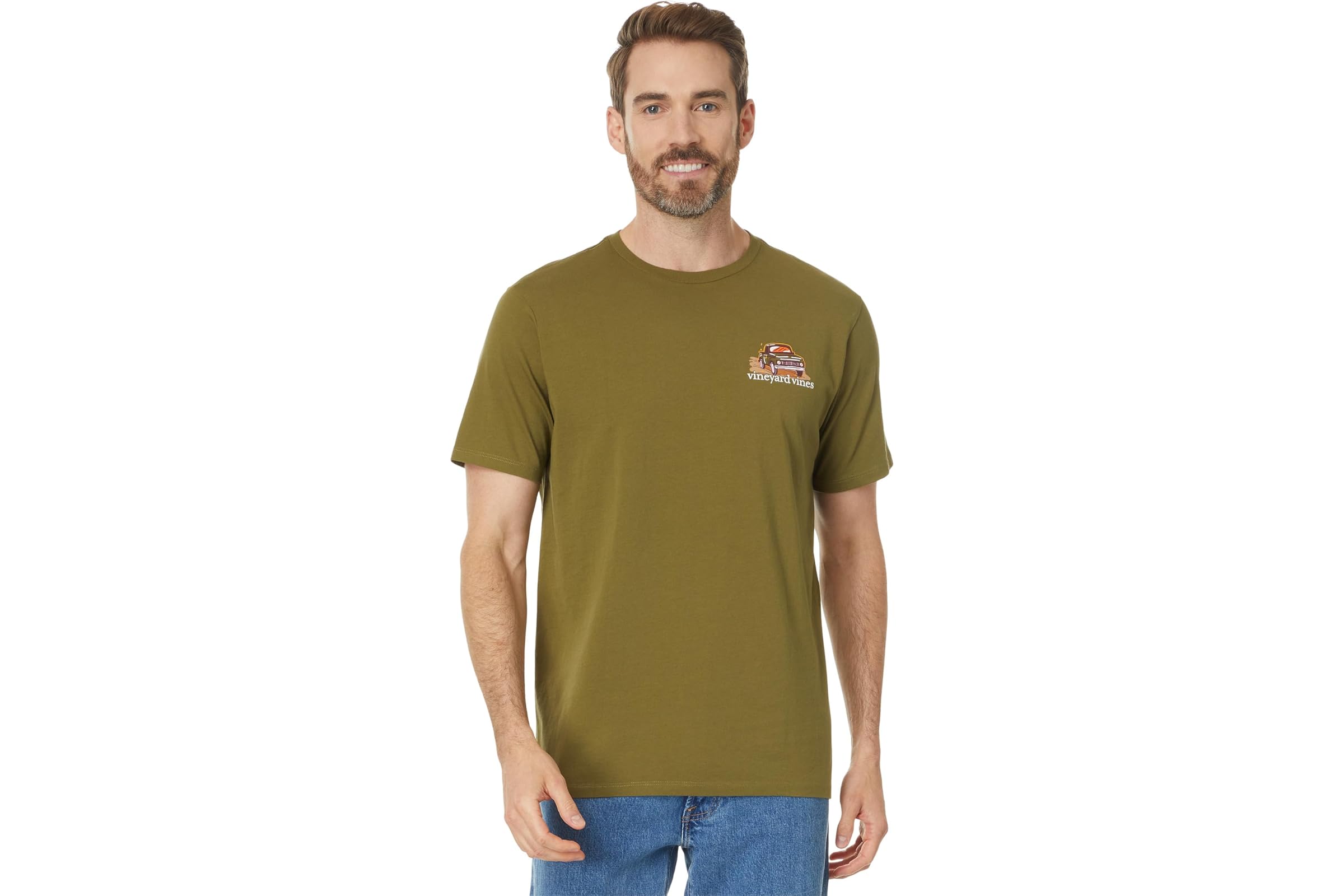 Мужская рубашка Vineyard Vines Autumn Car Ride Short Sleeve Tee 6190₽
