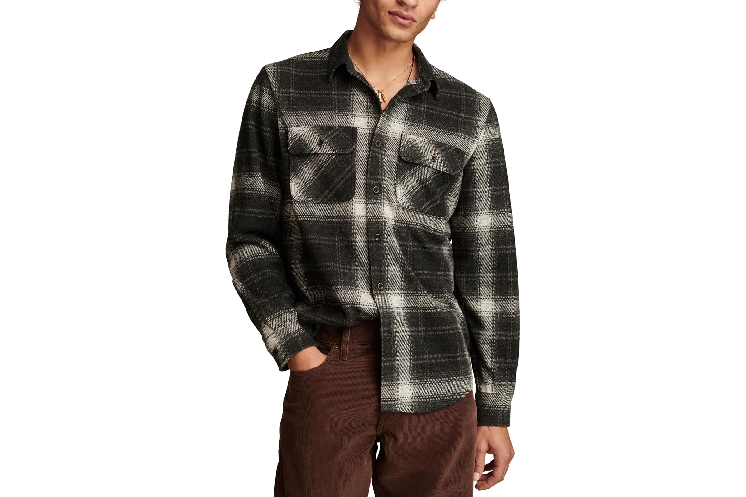 Мужская рубашка Lucky Brand Brushed Jersey Shirt 8490₽