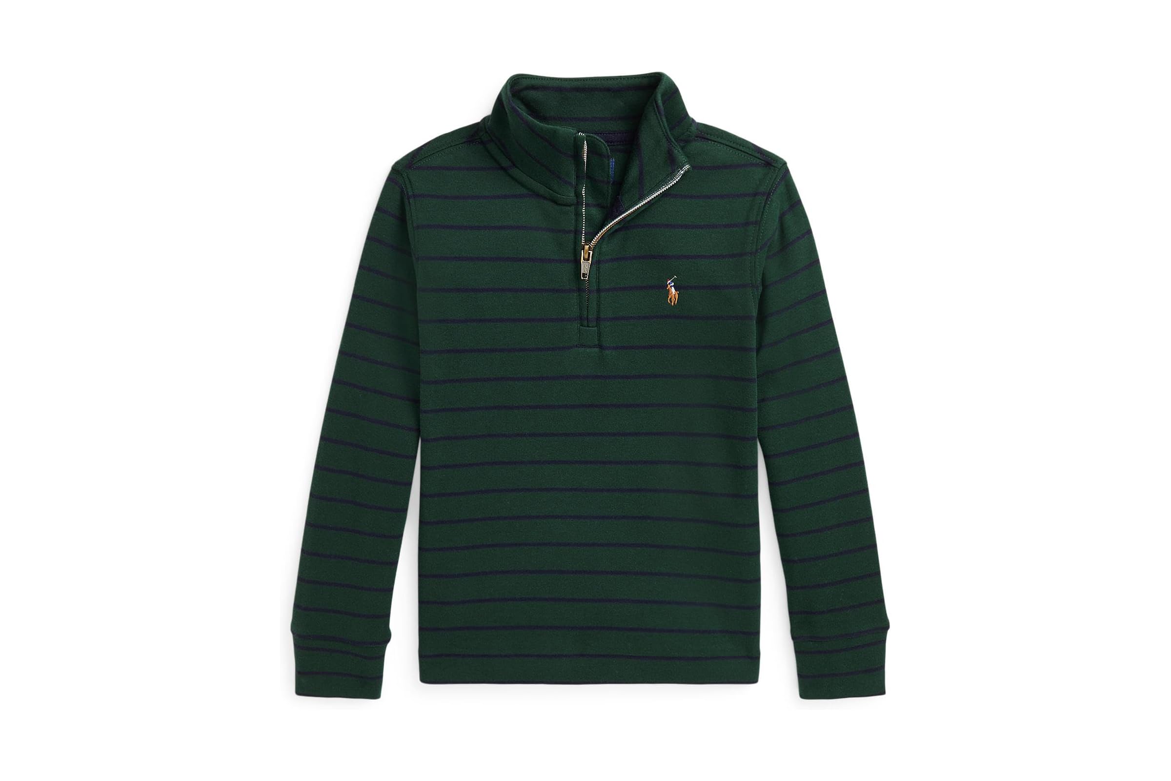 Свитер Polo Ralph Lauren Kids Striped Cotton Quarter-Zip Pullover ToddlerLittle Kid 9090₽