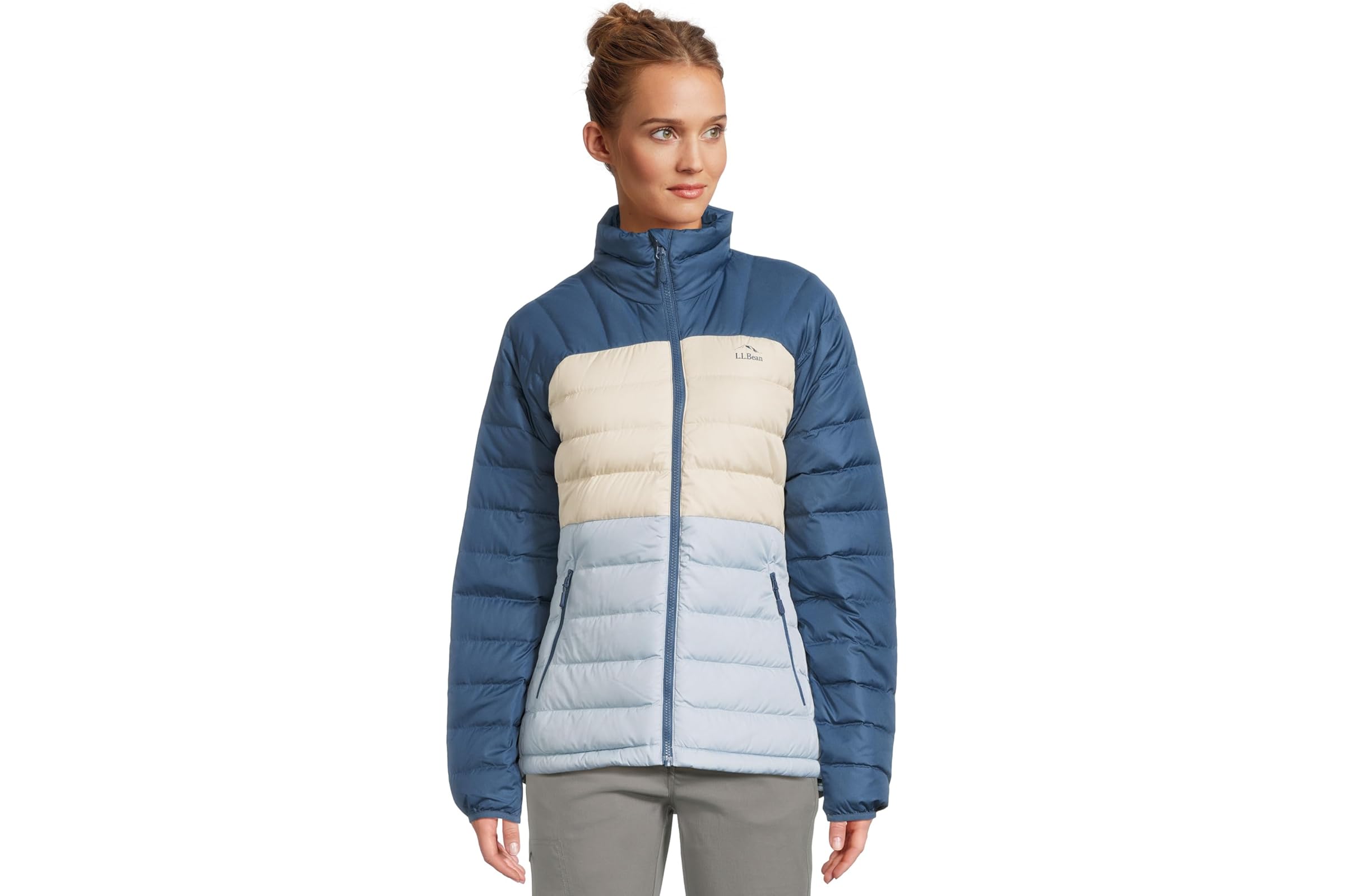 LLBean Beans Down Jacket Color-Block 22290₽