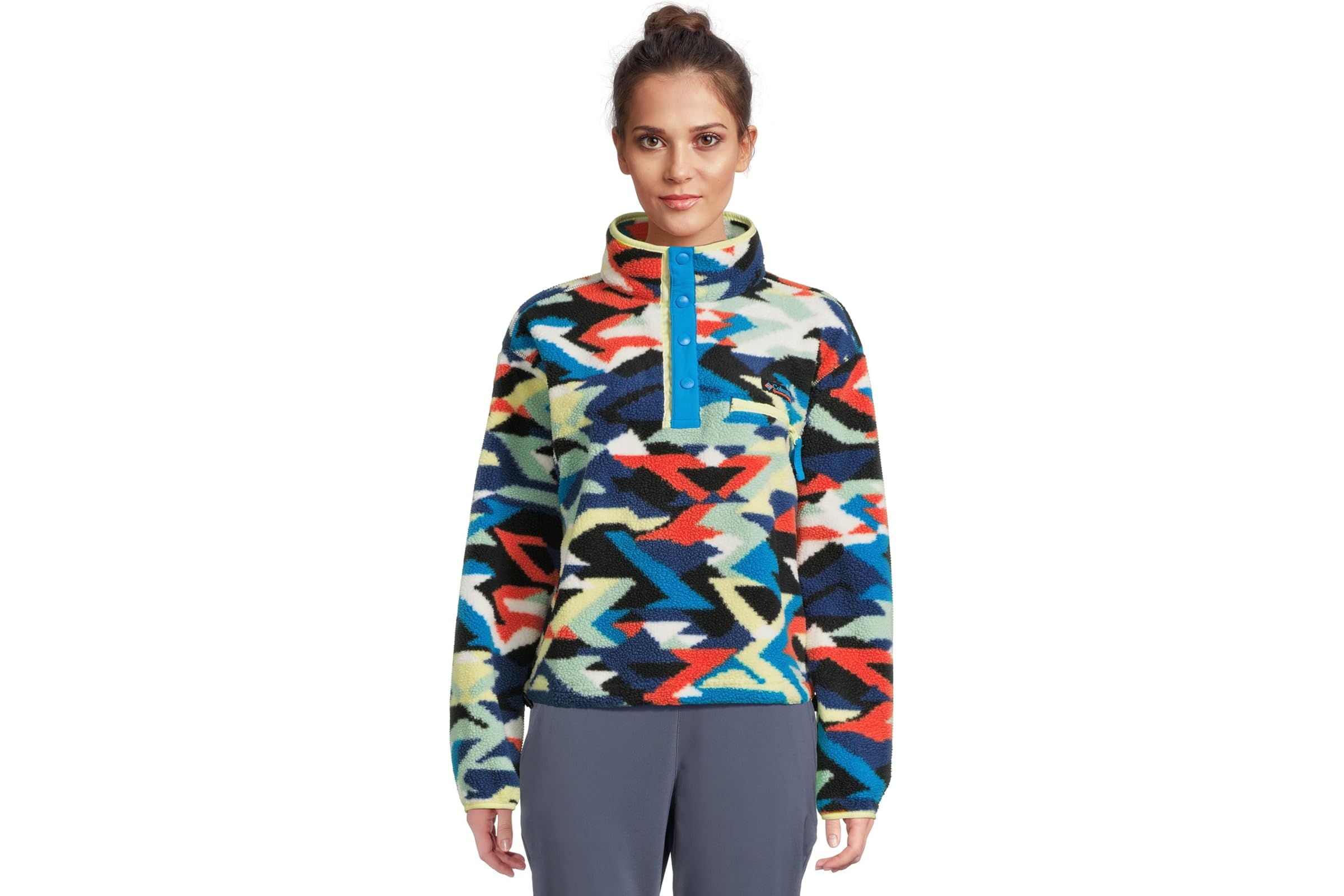 Columbia Helvetia II Printed Cropped Half Snap