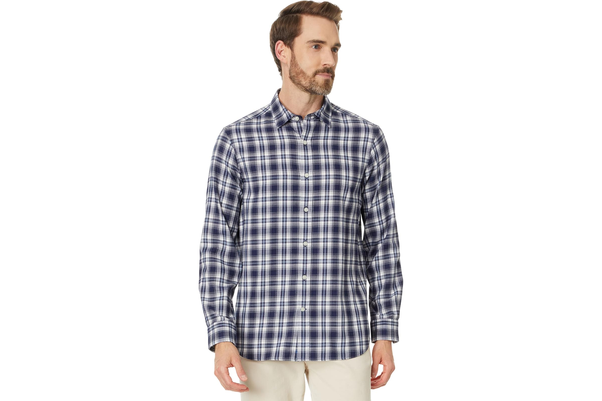 Мужская рубашка Vineyard Vines Plaid OTG Brushed Twill Shirt 10490₽
