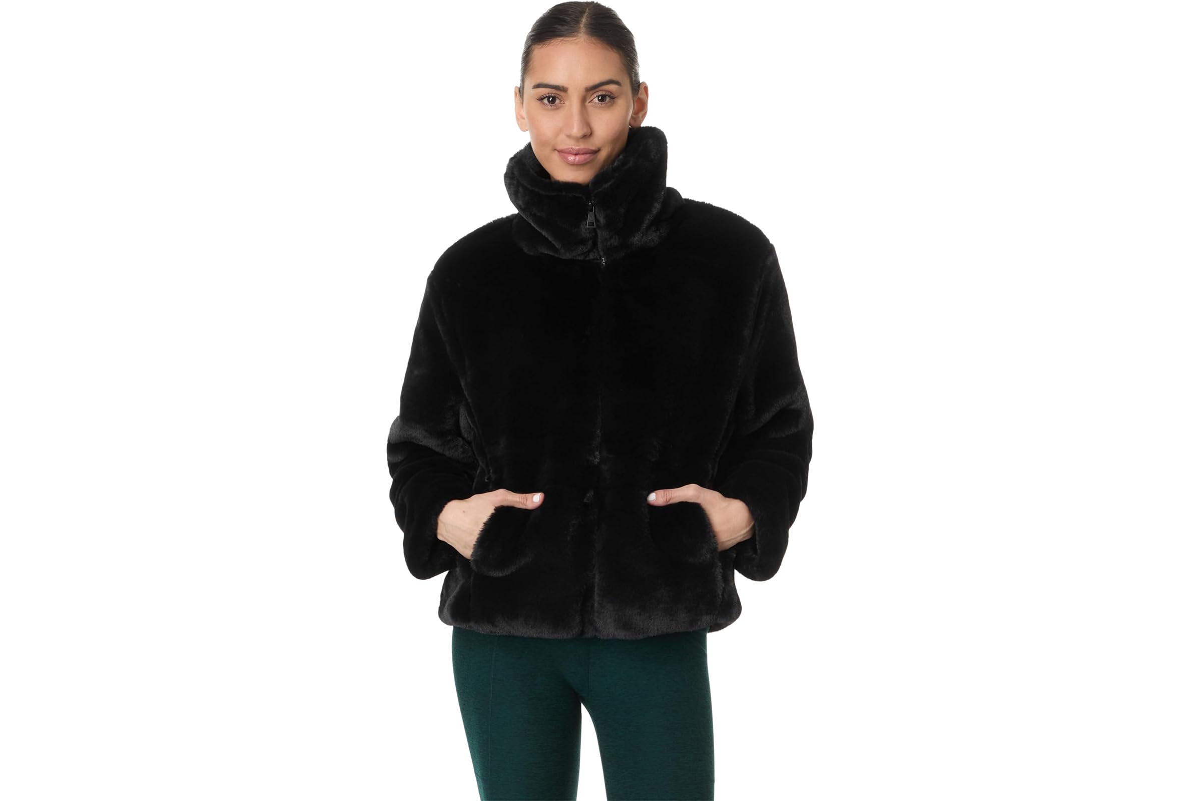 Beyond Yoga On The List Faux Fur Jacket 22390₽