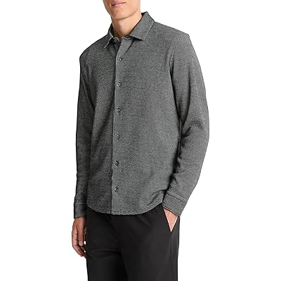 Мужская рубашка Vince Birdseye Long Sleeve Button Down