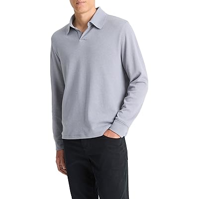 Мужская рубашка Vince Double Face Long Sleeve Polo
