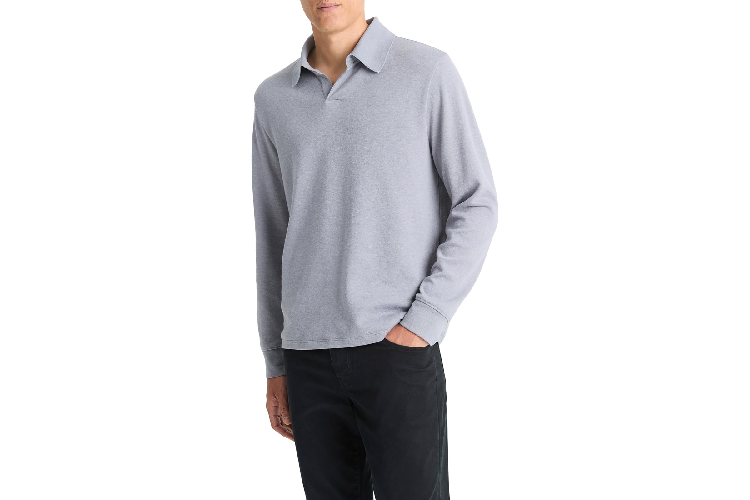 Мужская рубашка Vince Double Face Long Sleeve Polo 21990₽