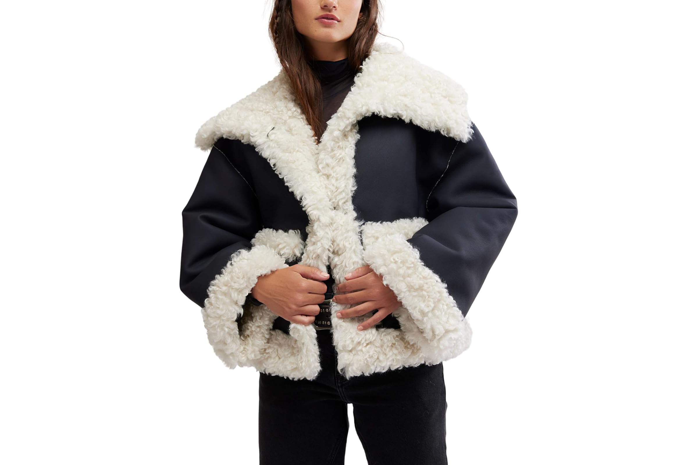 Free People Kiki Sherpa Jacket 44390₽