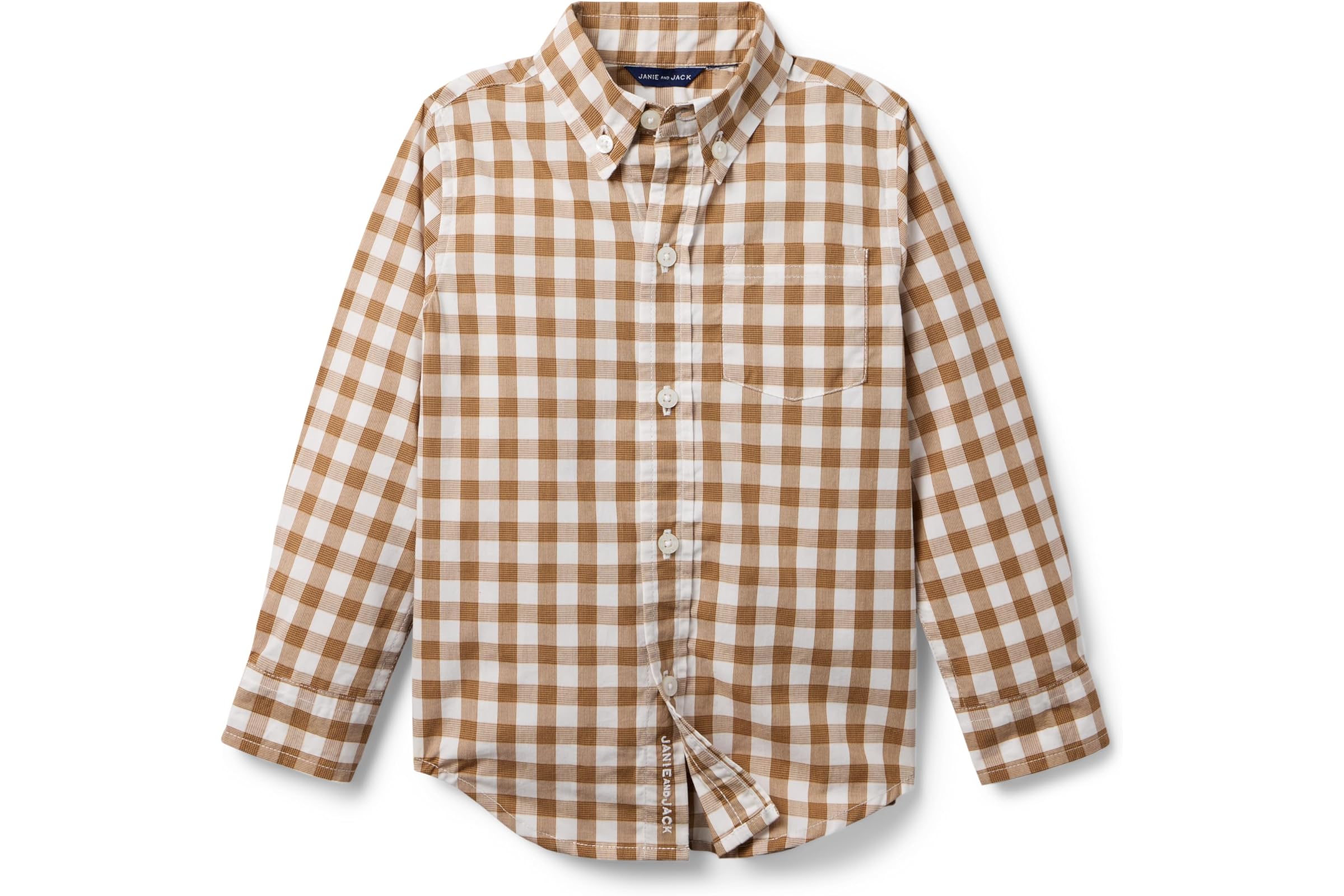 Мужская рубашка Janie and Jack Gingham Button Down Shirt ToddlerLittle KidBig Kid 6490₽