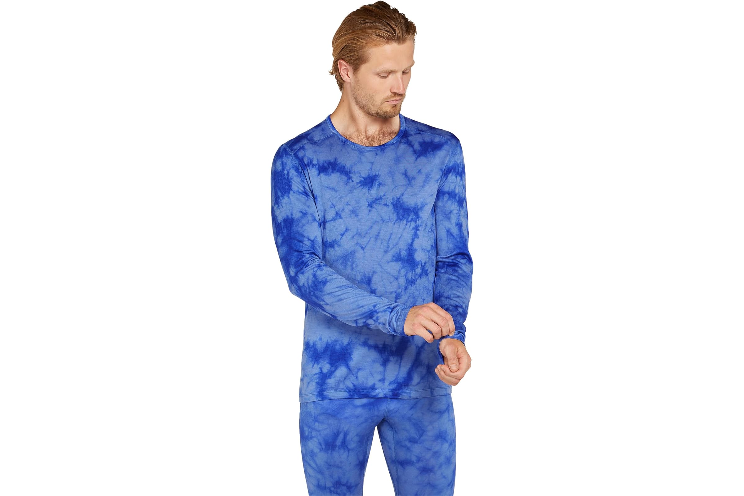 Мужская рубашка Icebreaker Merino 200 Oasis Long Sleeve Crewe Cloud Dye