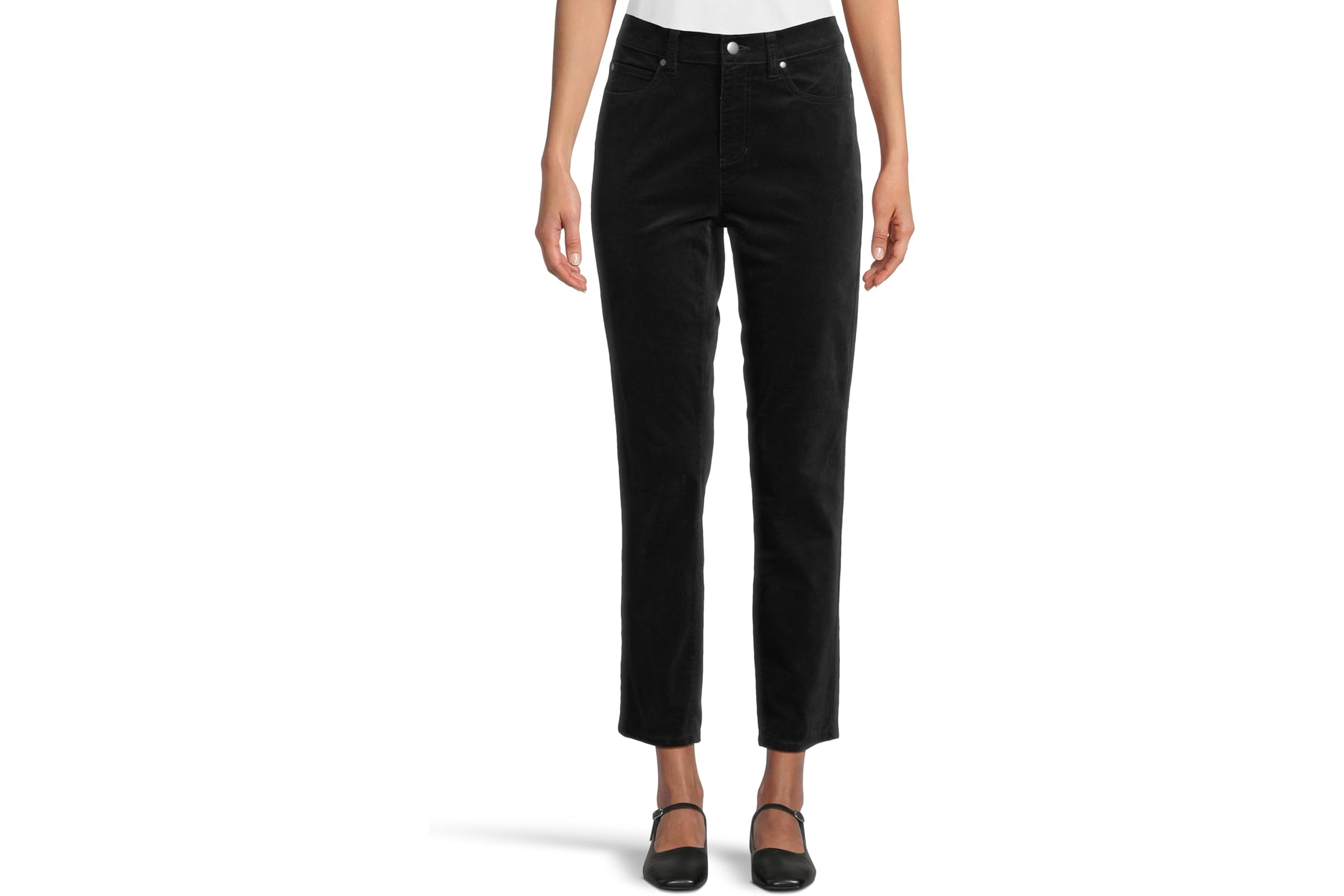 Джинсы Eileen Fisher High Waisted Slim Ankle Jeans