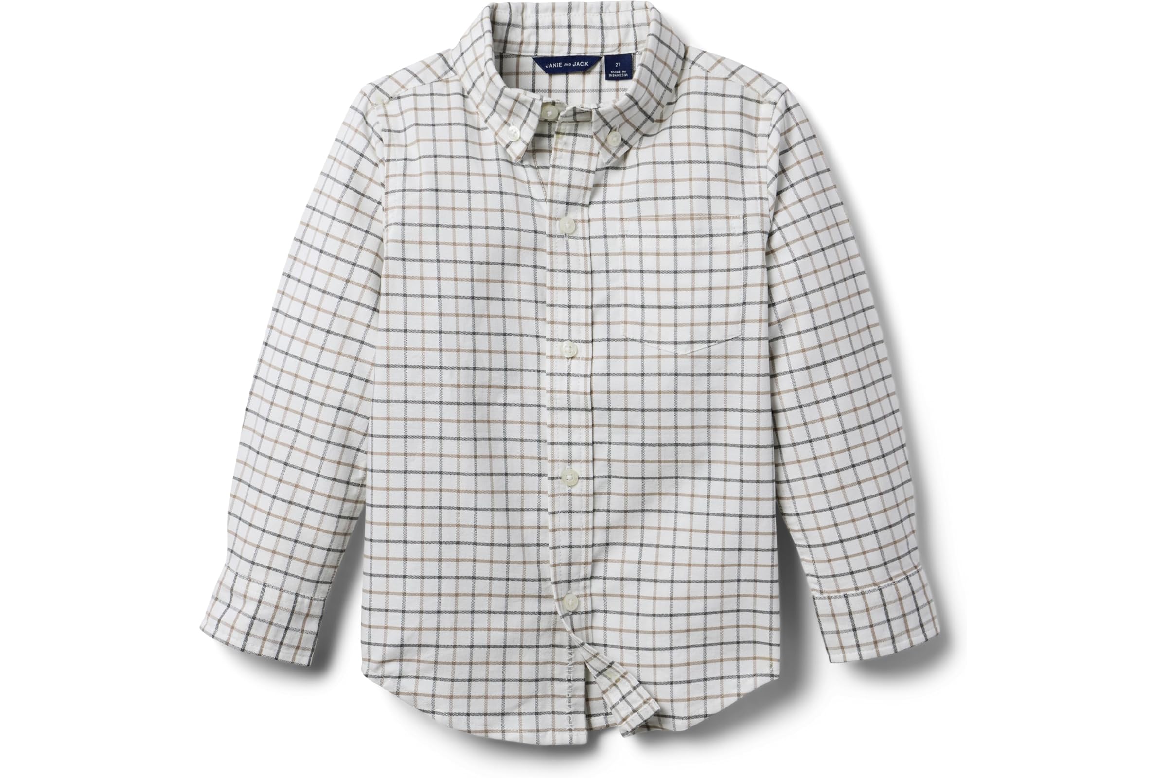 Мужская рубашка Janie and Jack Oxford Plaid Shirt ToddlerLittle KidBig Kid 6490₽