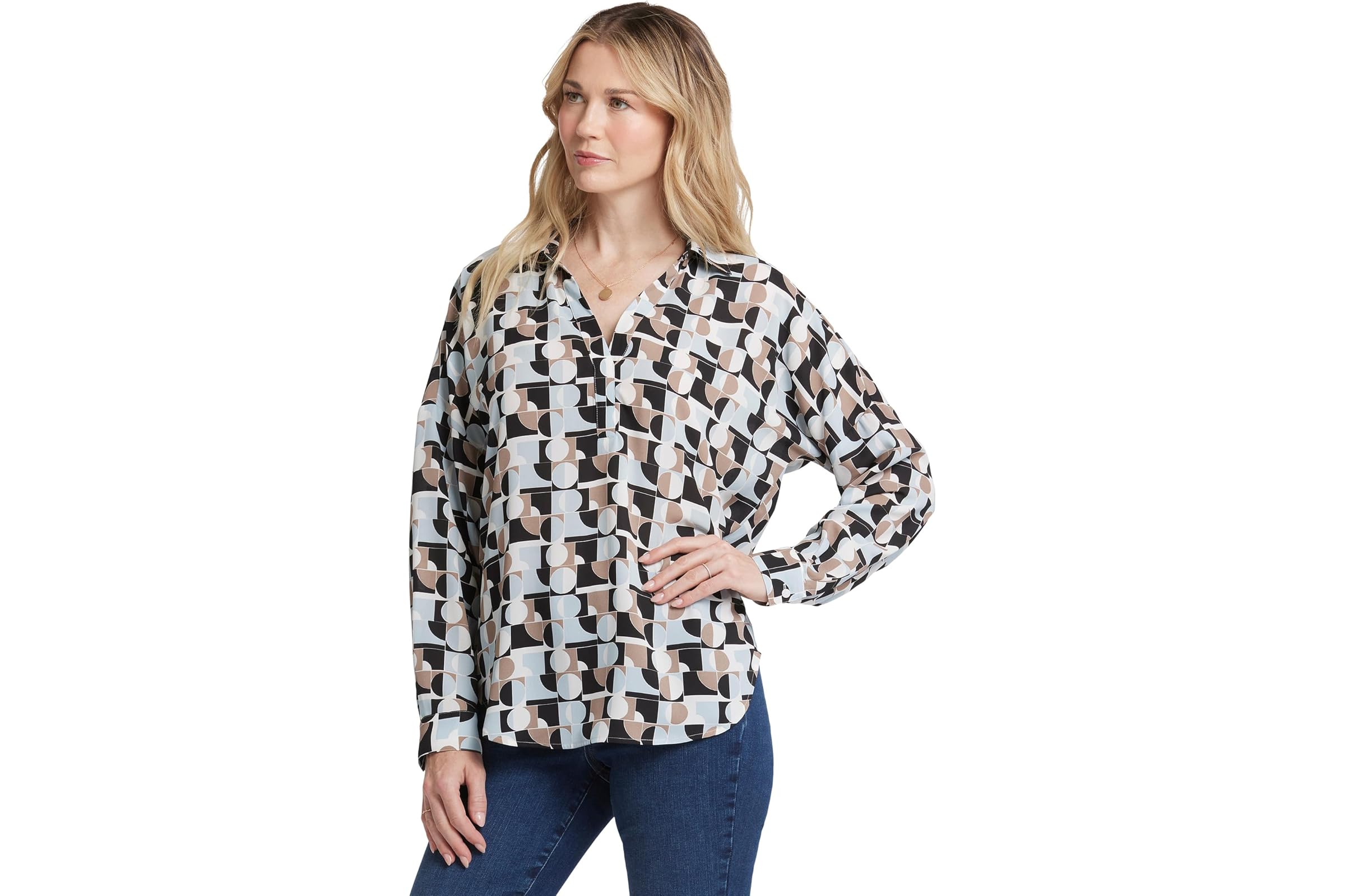 NYDJ Long Sleeve Becky Blouse 12790₽