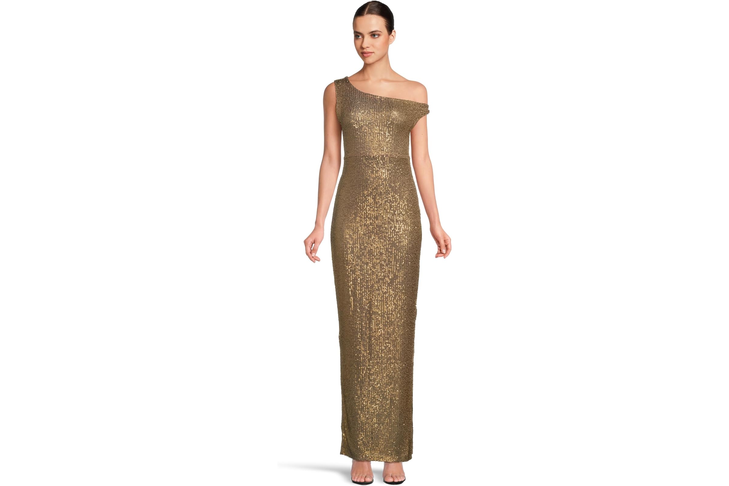 Платье Norma Kamali Drop Shoulder Fitted Gown With Side Slit