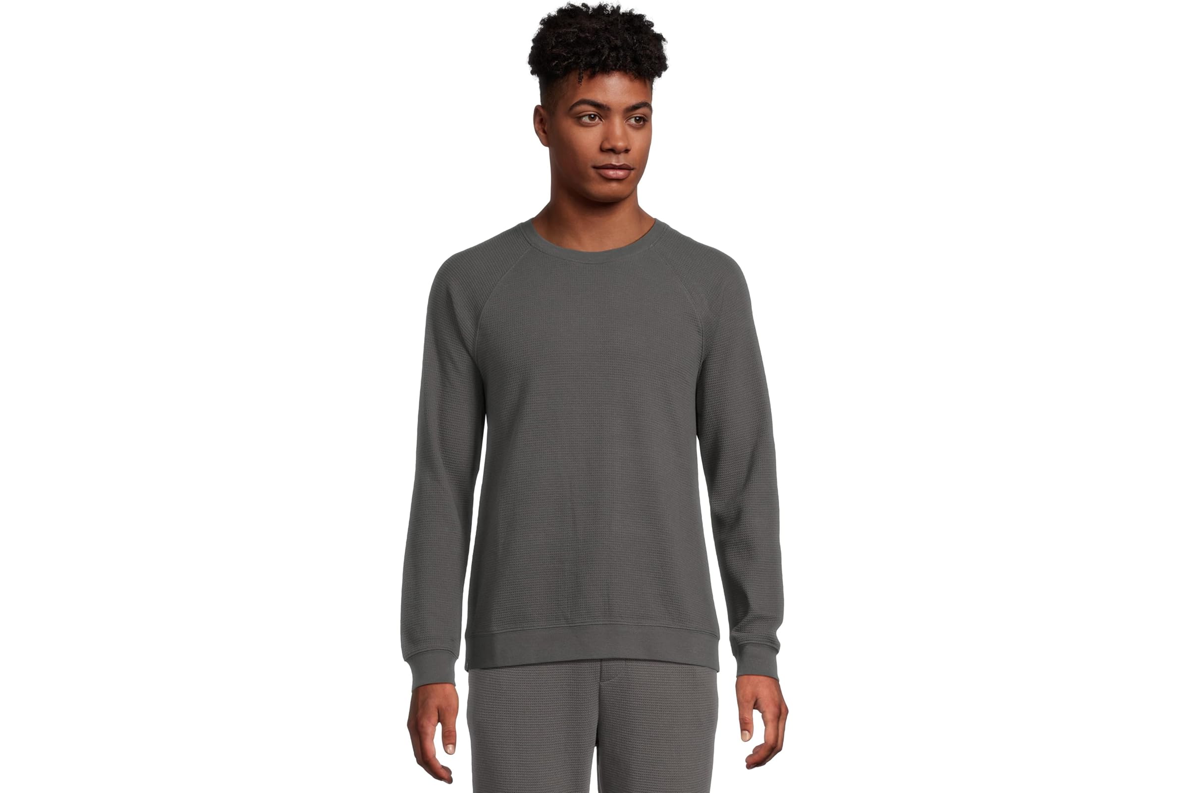 Свитер Barefoot Dreams Malibu Collection Waffle Knit Raglan Pullover