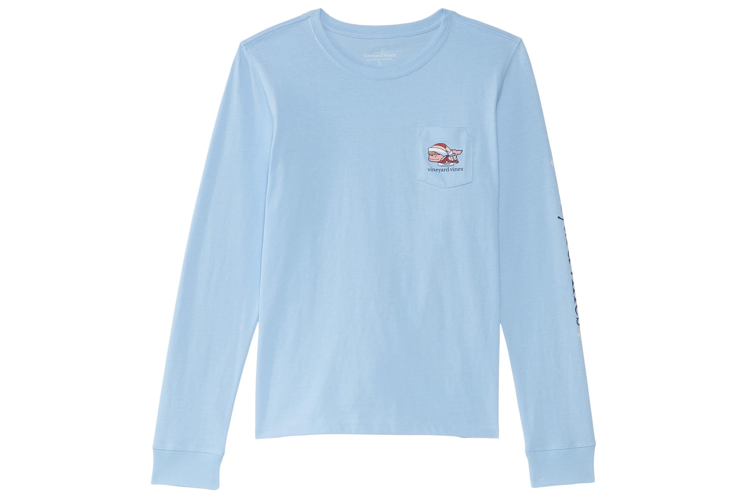 Vineyard Vines Ice Skater Long Sleeve Pocket Tee ToddlerLittle KidBig Kid 2490₽