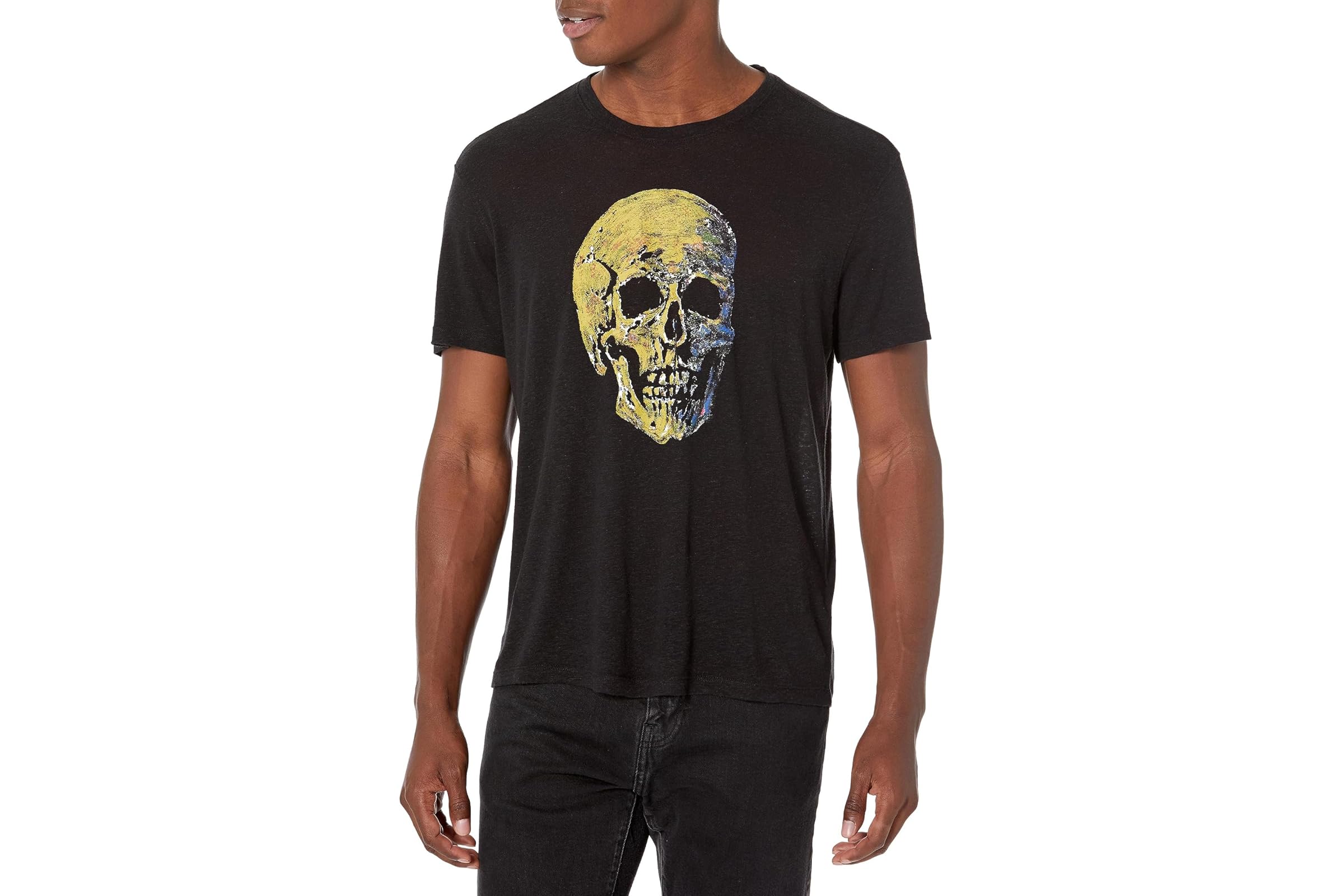 Мужская рубашка John Varvatos Painted Skull Tee KG6361Z3 23190₽