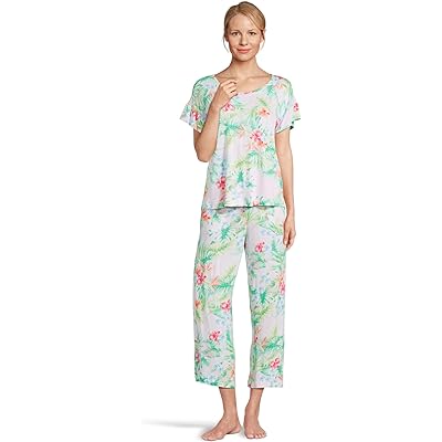 Tommy Bahama Short Sleeve Knit Crop Pj Set