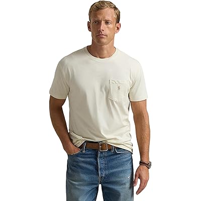 Мужская рубашка Polo Ralph Lauren Short Sleeve Solid Pocket Tee - Classic