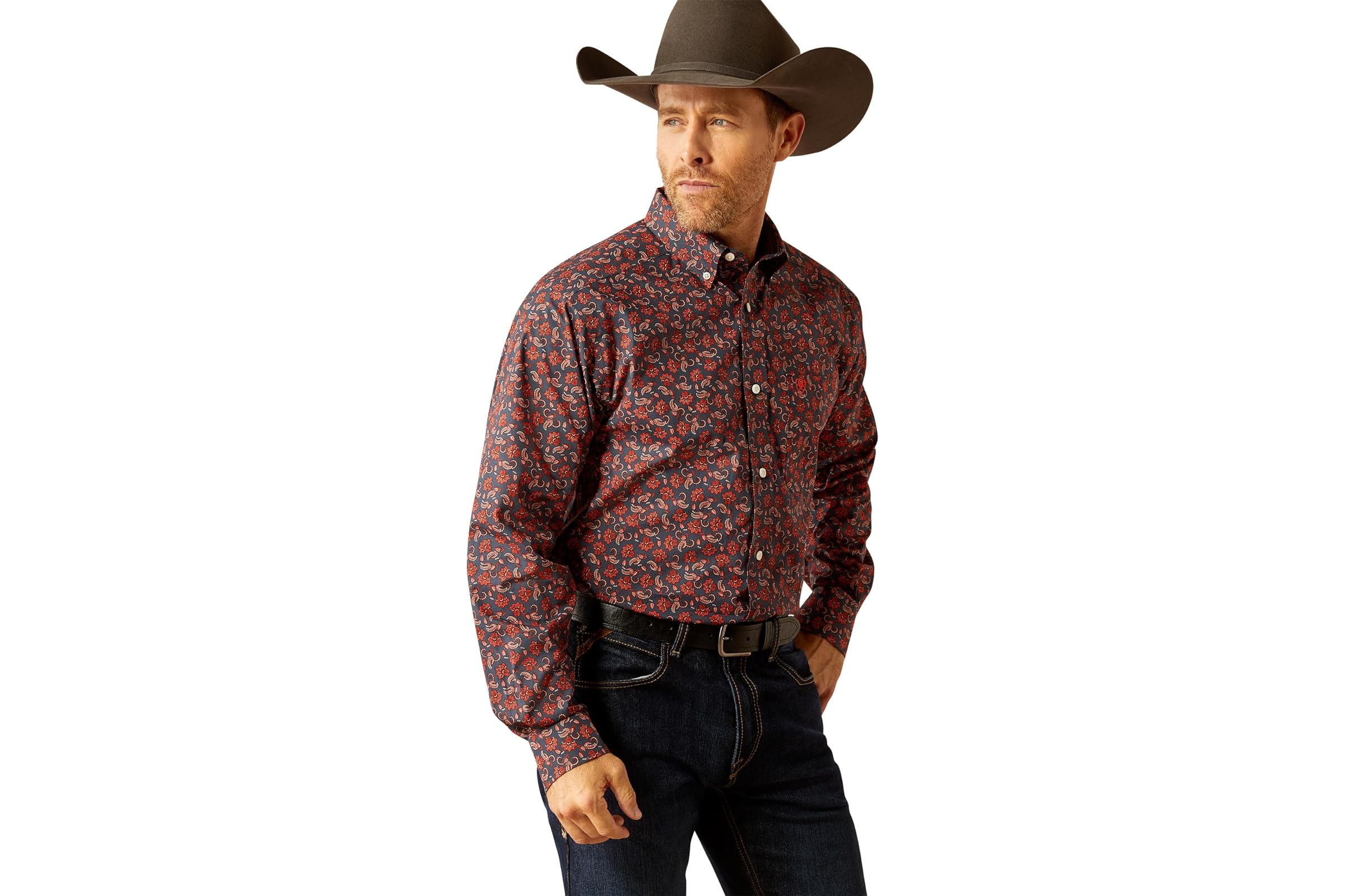 Мужская рубашка Ariat Wrinkle Free Iman Classic Fit Shirt 12490₽