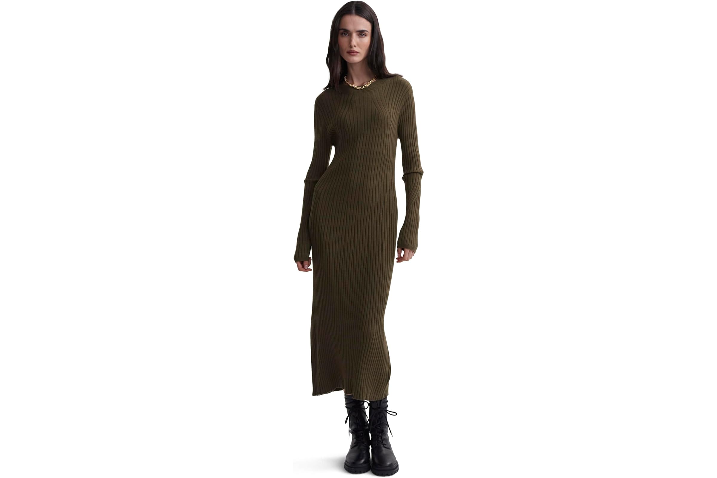 Платье Varley axel rib knit midi dress 32190₽