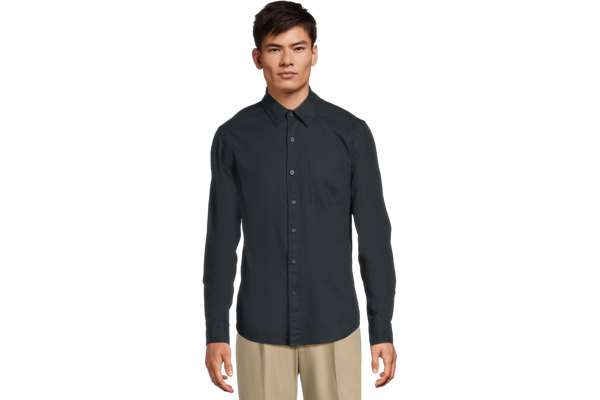 Мужская рубашка Vince Cotton Wool Twill Long Sleeve 40390₽